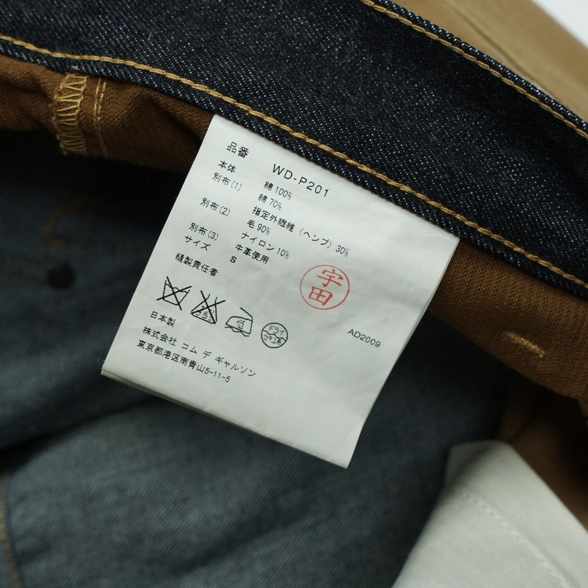 Comme des Garcons 2009 Junya Watanabe CDG Leather Panel Pants Size US 33 - 13 Thumbnail