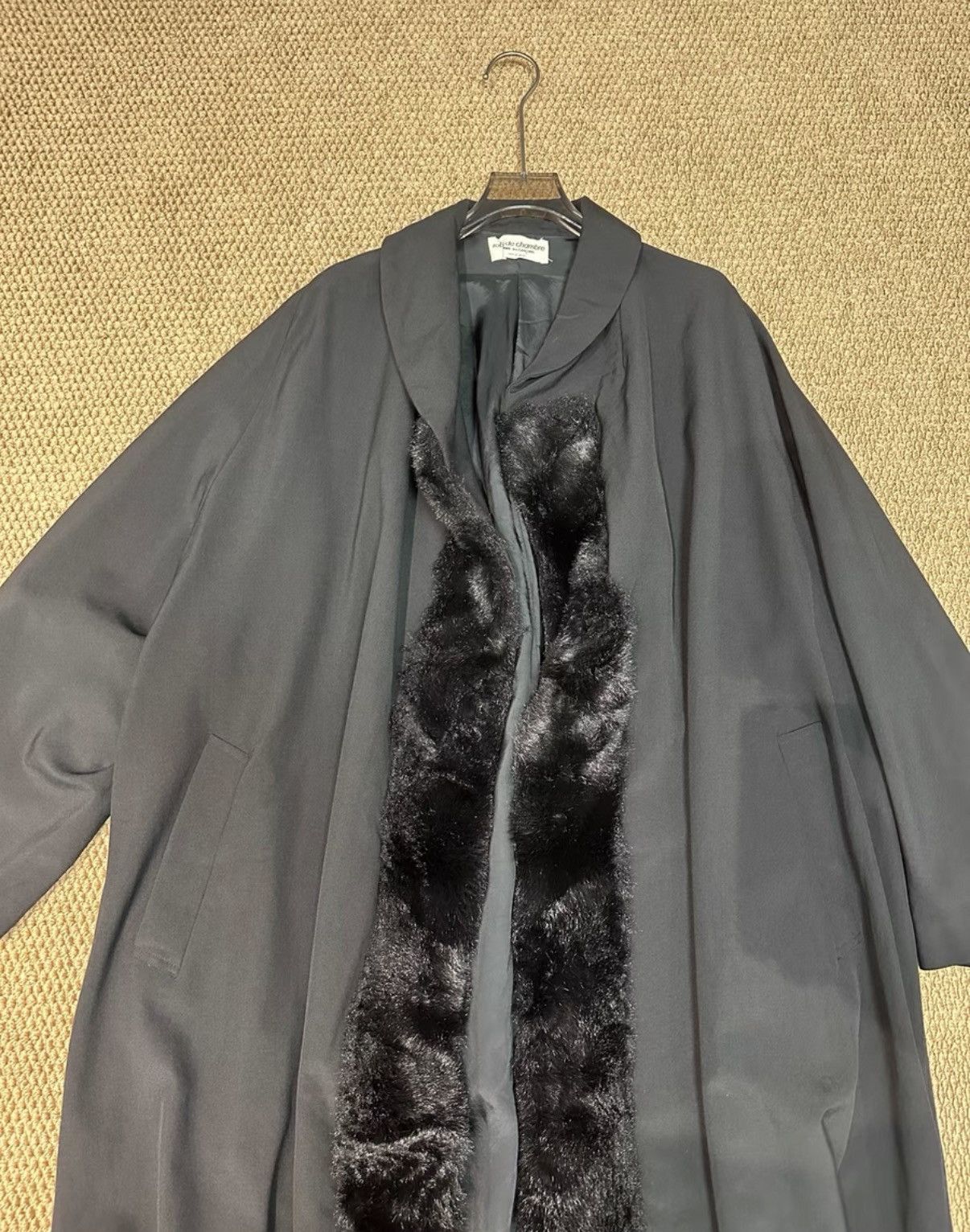 Comme des Garcons Comme des Garçons Furry Collar Deconstructed Long Coat K23 Size US L / EU 52-54 / 3 - 4 Thumbnail