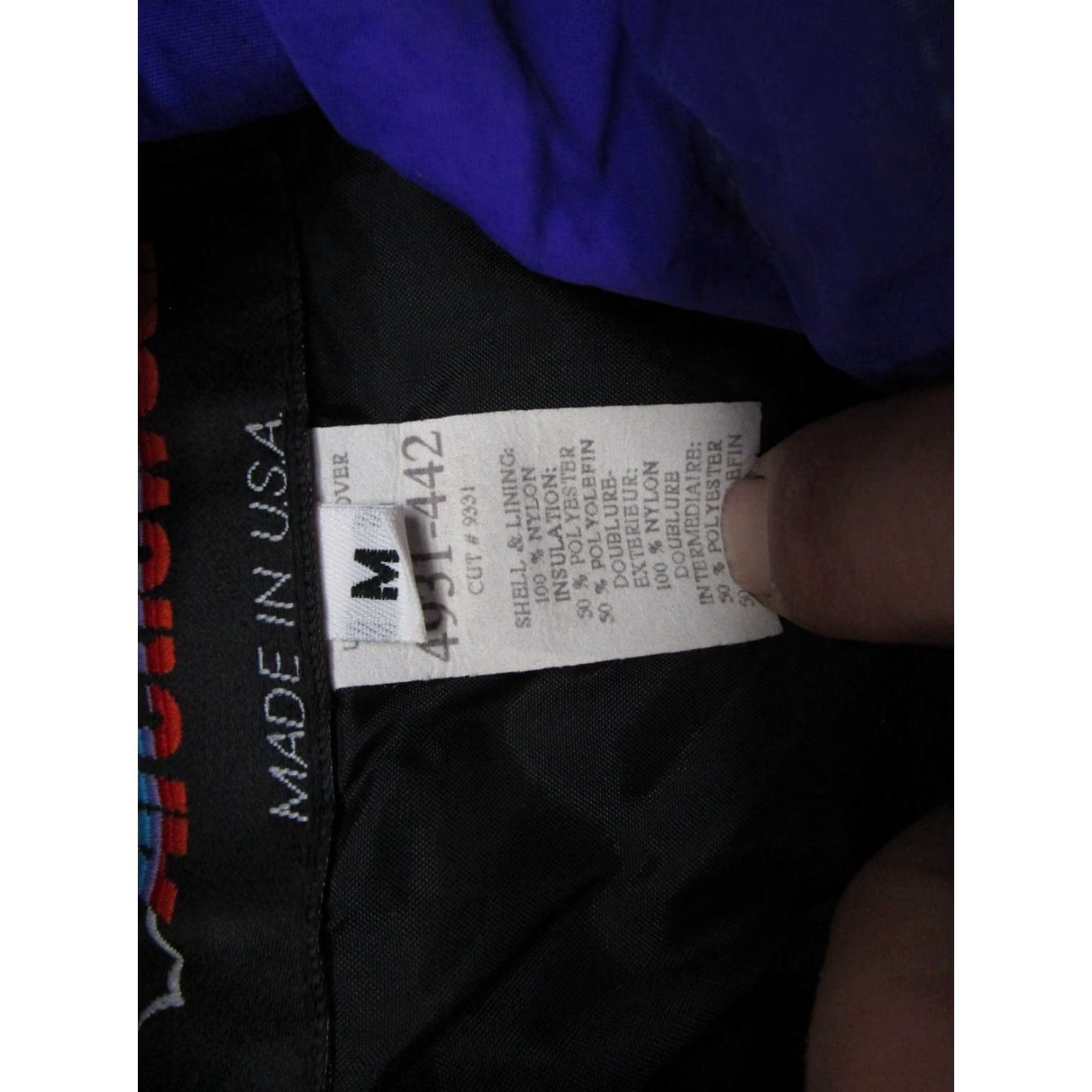 Vintage VTG Arctic Wear Jacket Pullover Nylon Hooded Purple Quilt 90s Ski USA SZ M Mens Size US M / EU 48-50 / 2 - 6 Thumbnail