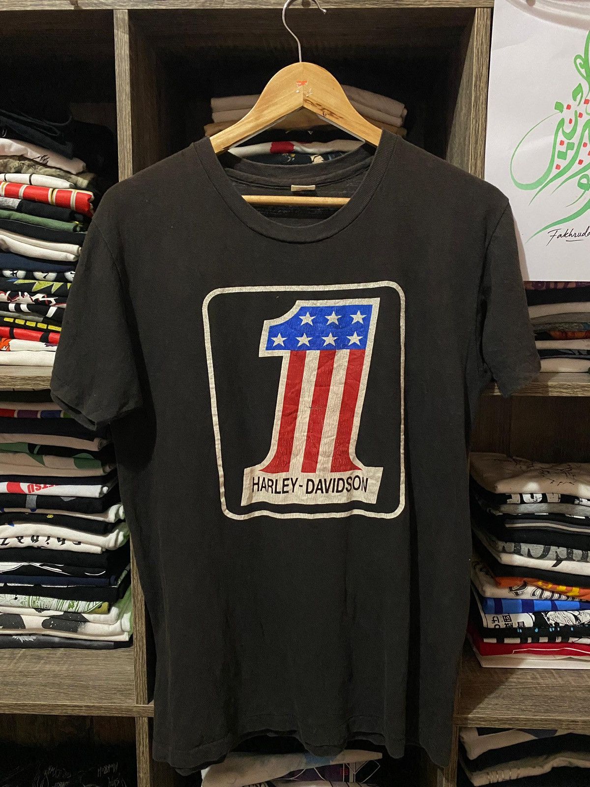 Harley Davidson × Vintage Vintage 70s Harley Davidson no. 1 Logo Size US M / EU 48-50 / 2 - 1 Thumbnail