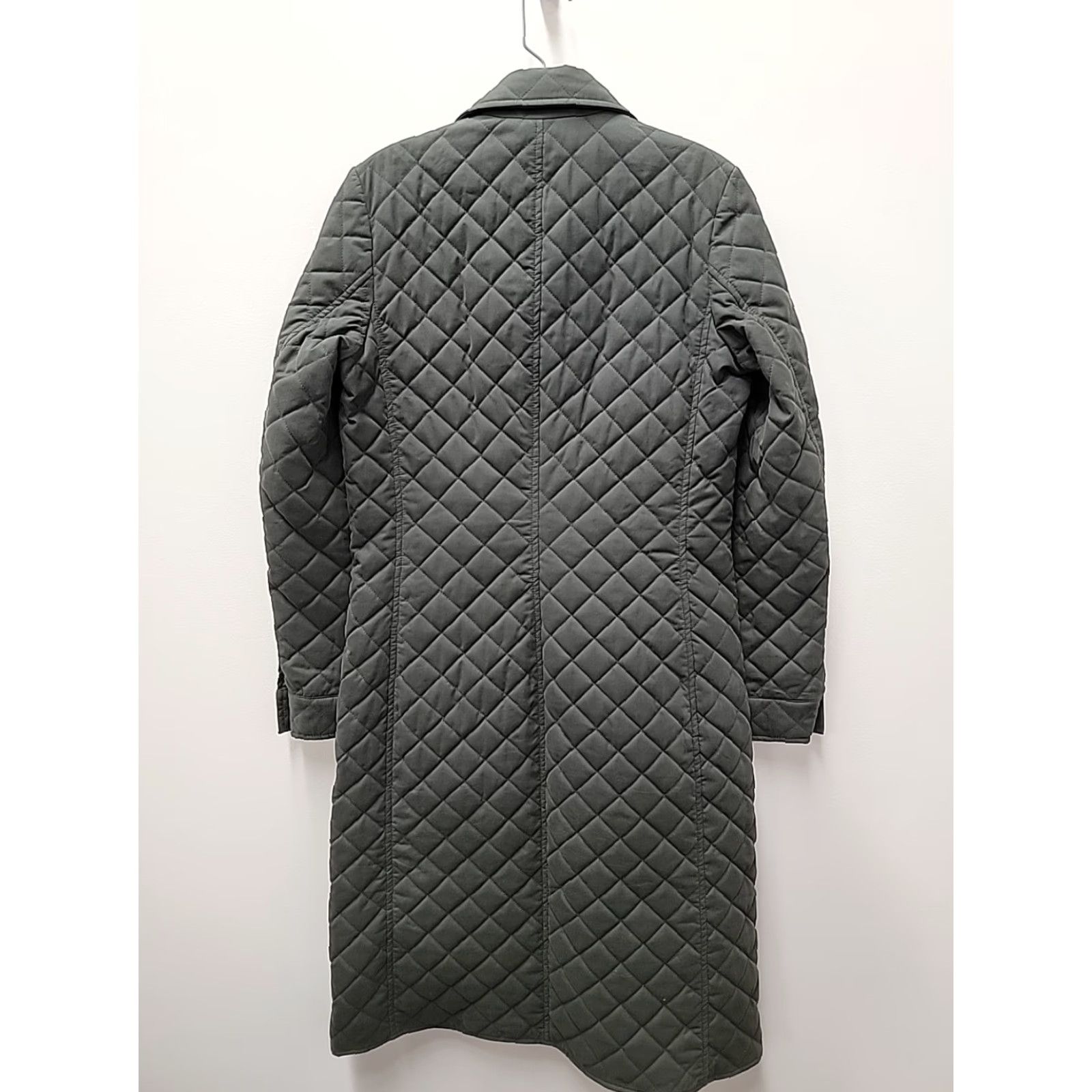 Ralph Lauren VINTAGE Ralph Lauren Black Label LONG Quilted Coat Jacket Green Sz Medium Woman Jacket Size M / US 6-8 / IT 42-44 - 5 Thumbnail