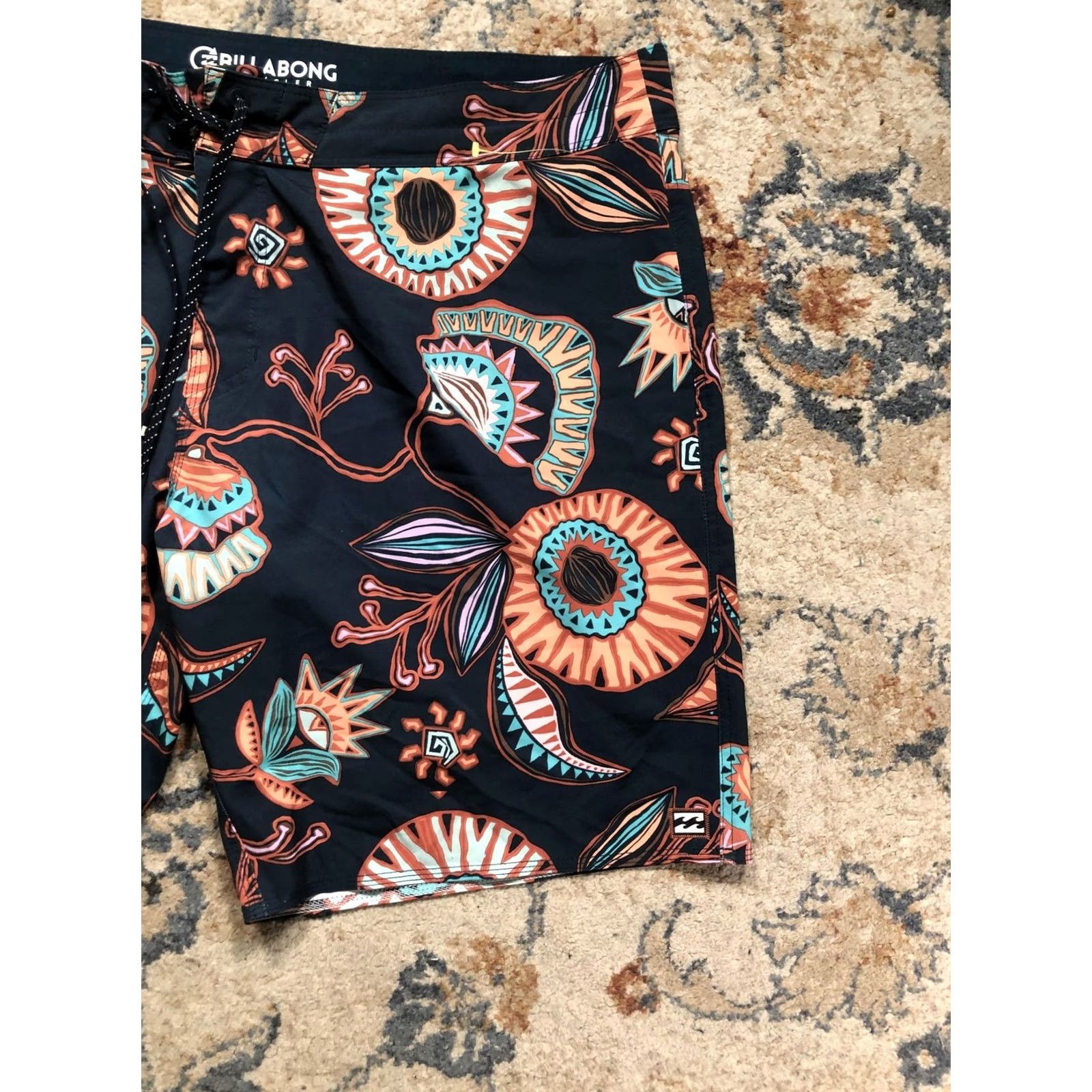 Billabong Billabong Board Shorts Mens 40 Multicolor Sundays Airlite Floral Quick Dry Swim Trunks Beach Surfing Tropical Pattern Mens Size US 40 / EU 56 - 5 Thumbnail
