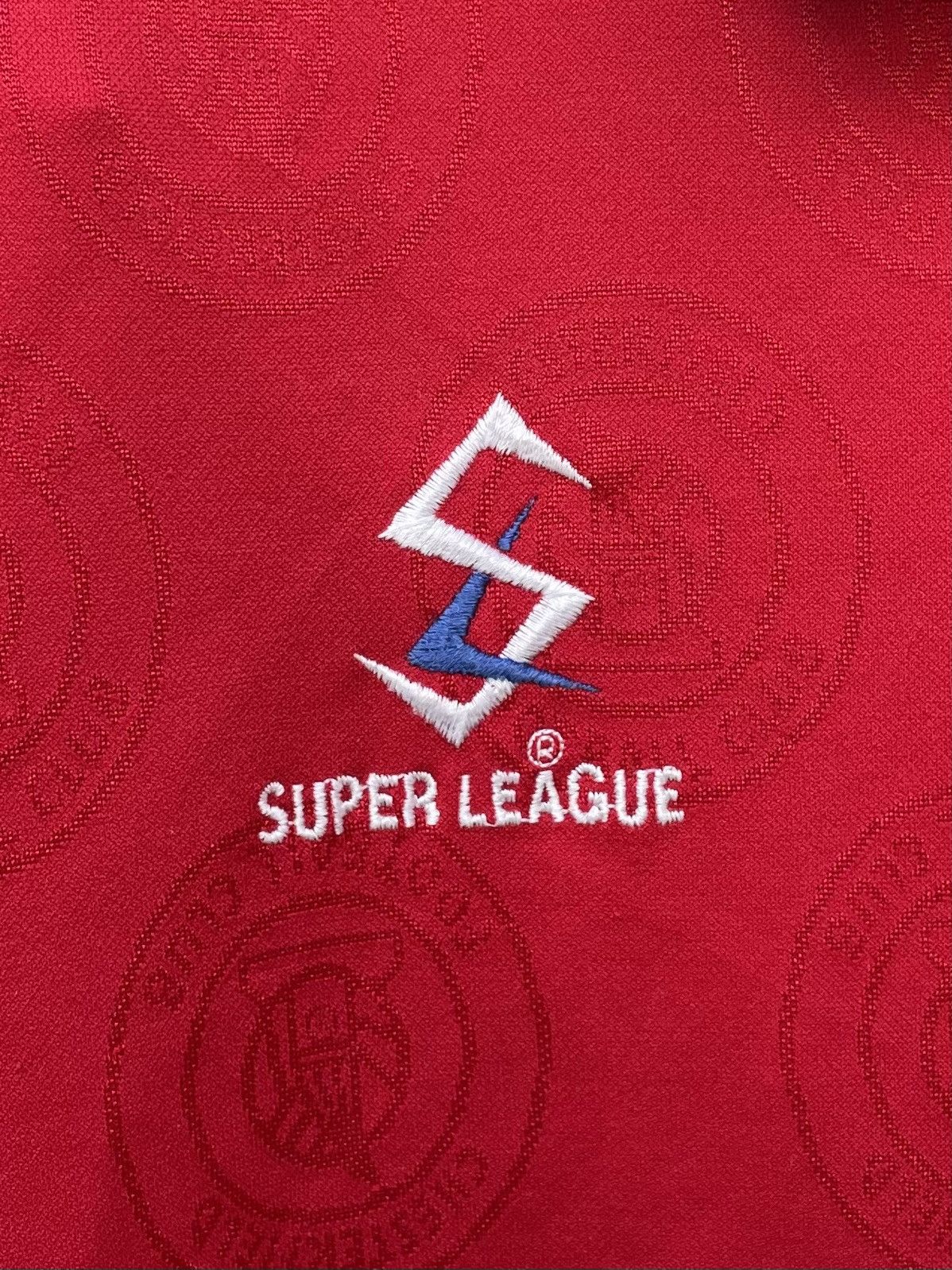 Vintage SUPER LEAGUE CHESTERFIELD FC SOCCER FOOTBALL JERSEY Size US XL / EU 56 / 4 - 6 Thumbnail