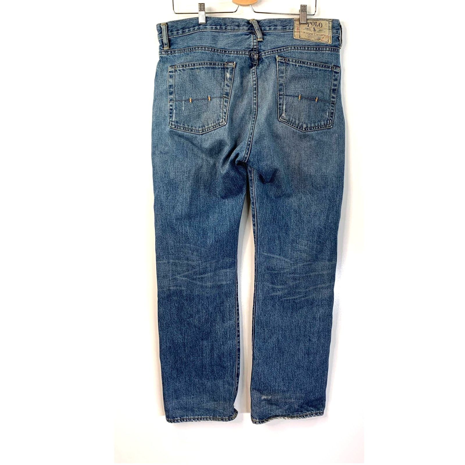 Polo Ralph Lauren × Vintage Polo Ralph Lauren Jeans Vintage Straight Leg Denim Size US 34 / EU 50 - 9 Thumbnail