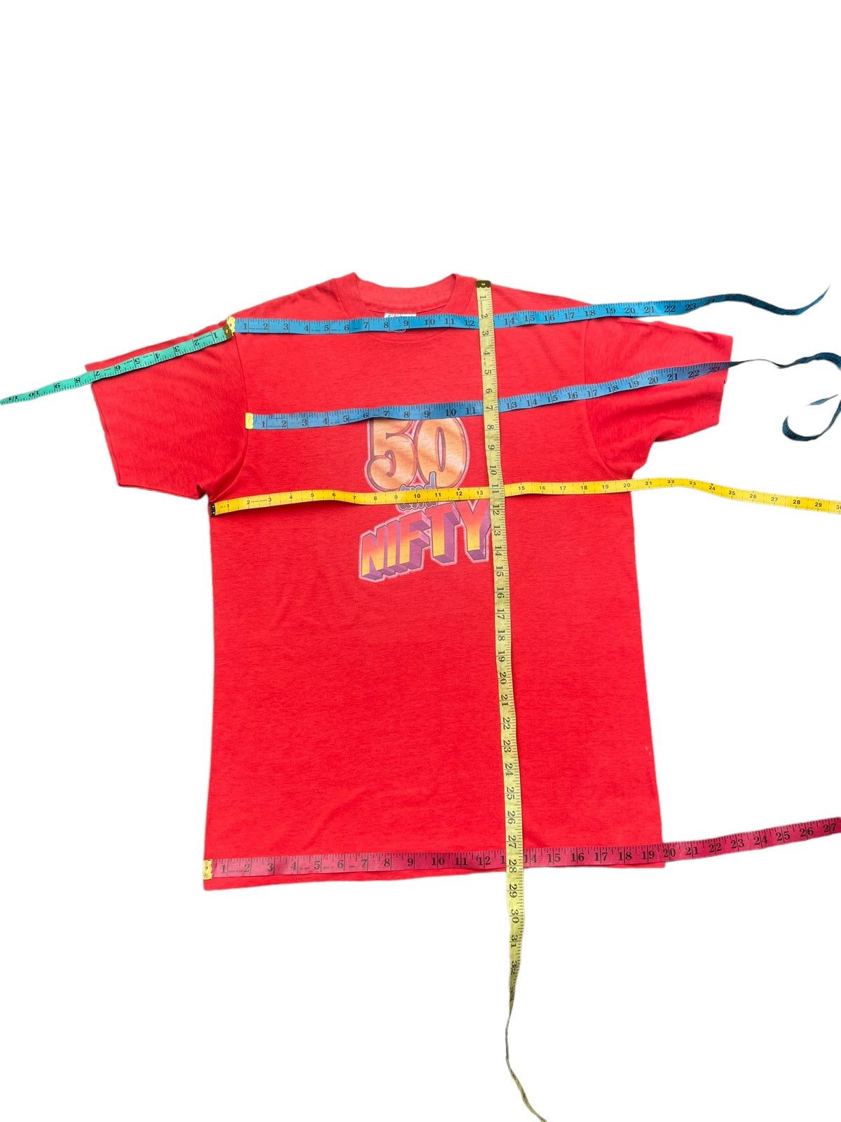 Hanes × Vintage Vintage Fifty & Nifty Tshirt Size US M / EU 48-50 / 2 - 8 Thumbnail