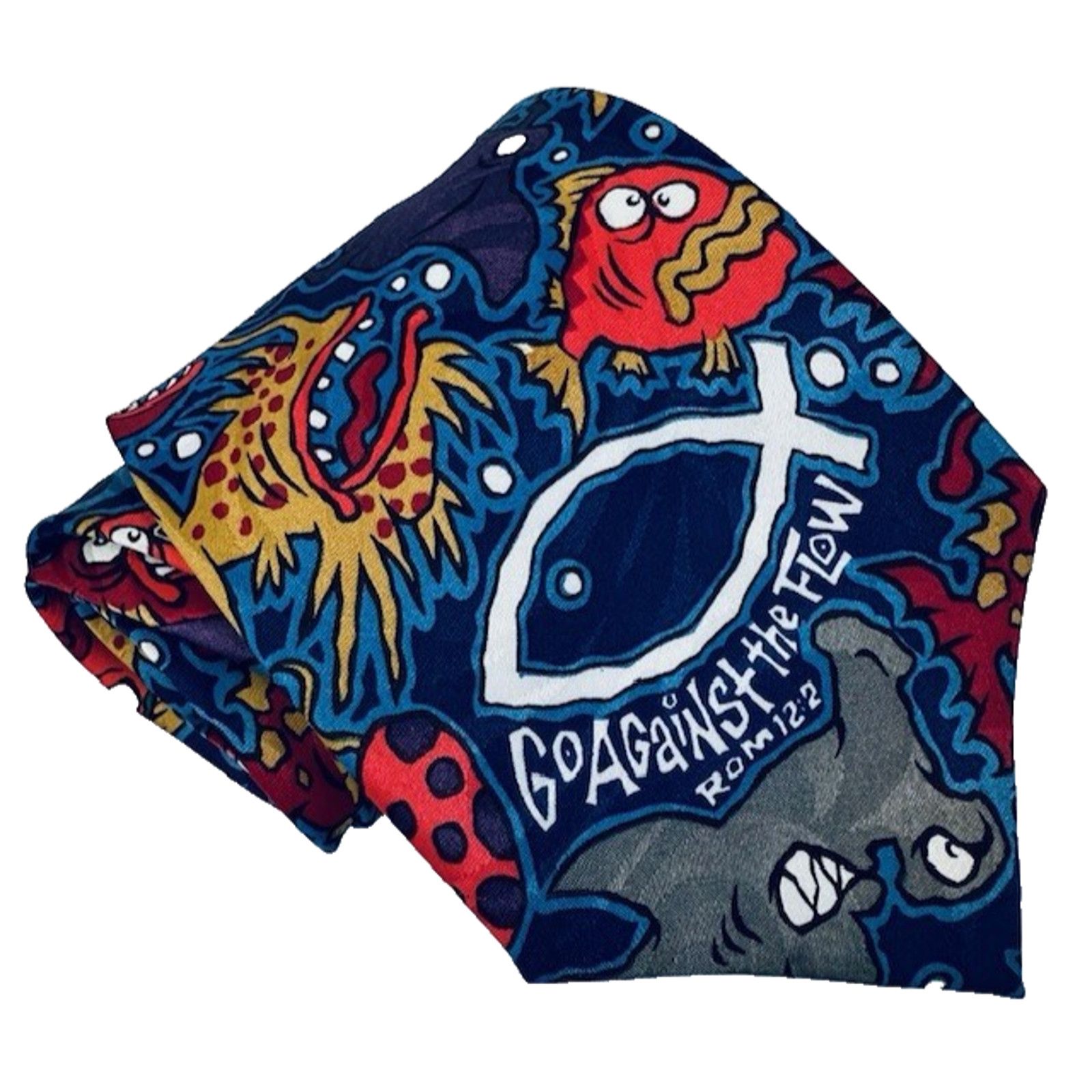Other Appointed Apparel Neck Tie Go against the Flow Fish Rom 12:2 Size ONE SIZE - 1 Thumbnail