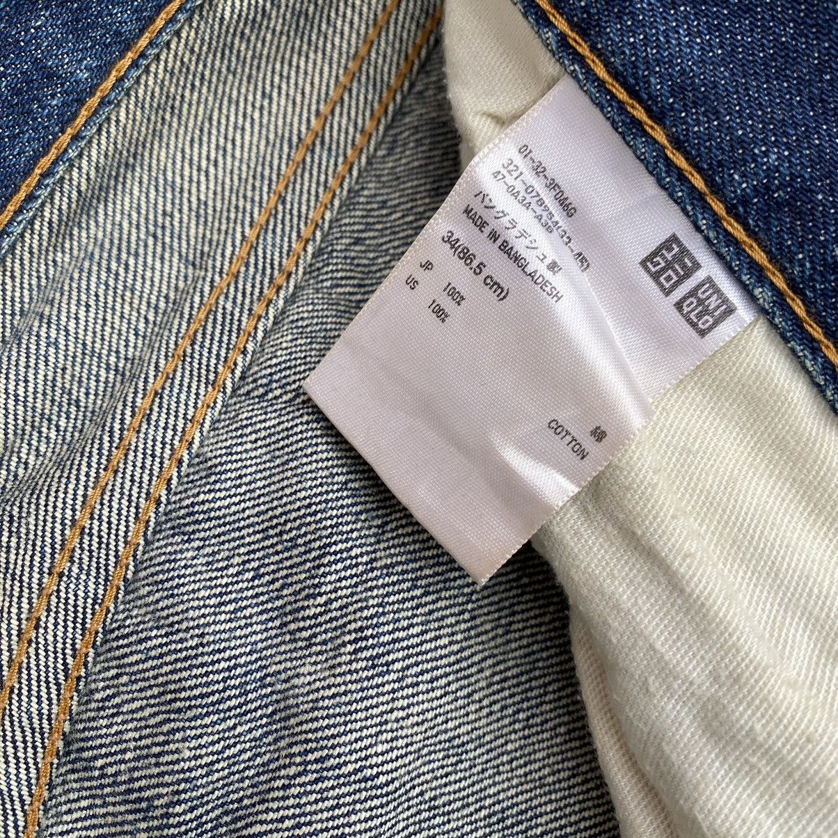 Japanese Brand × Uniqlo Vintage Style Uniqlo Japanese Brand Blue Denim Jeans. #D8 Size US 34 / EU 50 - 6 Thumbnail