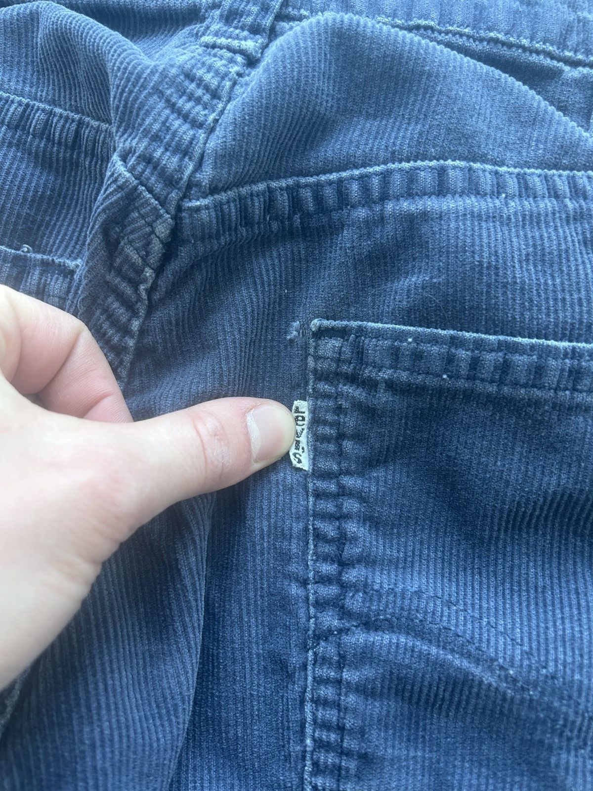 Levi's Vintage 70s Levi’s 505 Corduroy Pants 32x31 Faded Blue Size US 32 / EU 48 - 2 Thumbnail