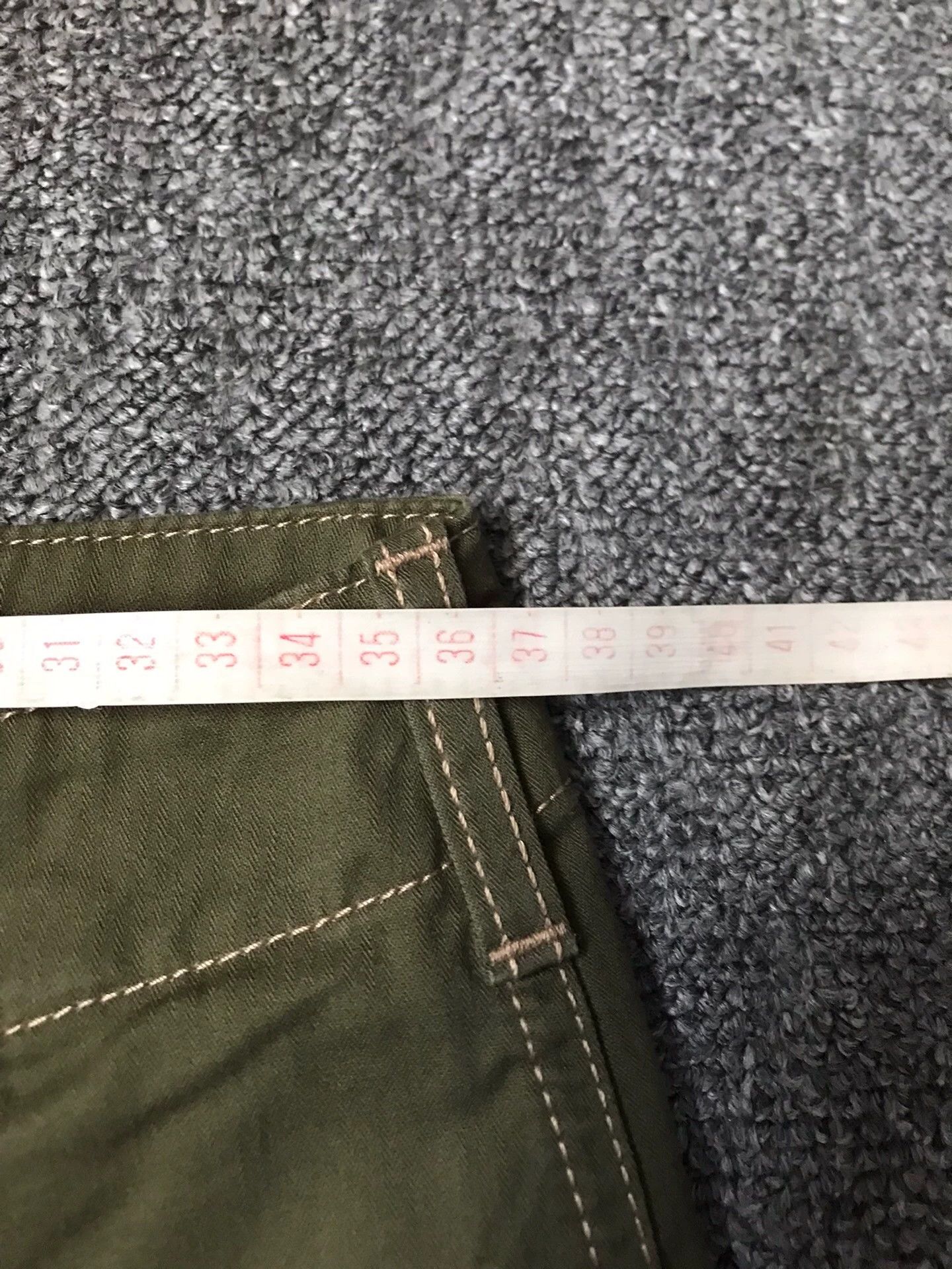 Loewe Loewe Women's Olive Green Cotton Cargo Pants Straight Fit Size 25" / US 0 / IT 36 - 6 Thumbnail