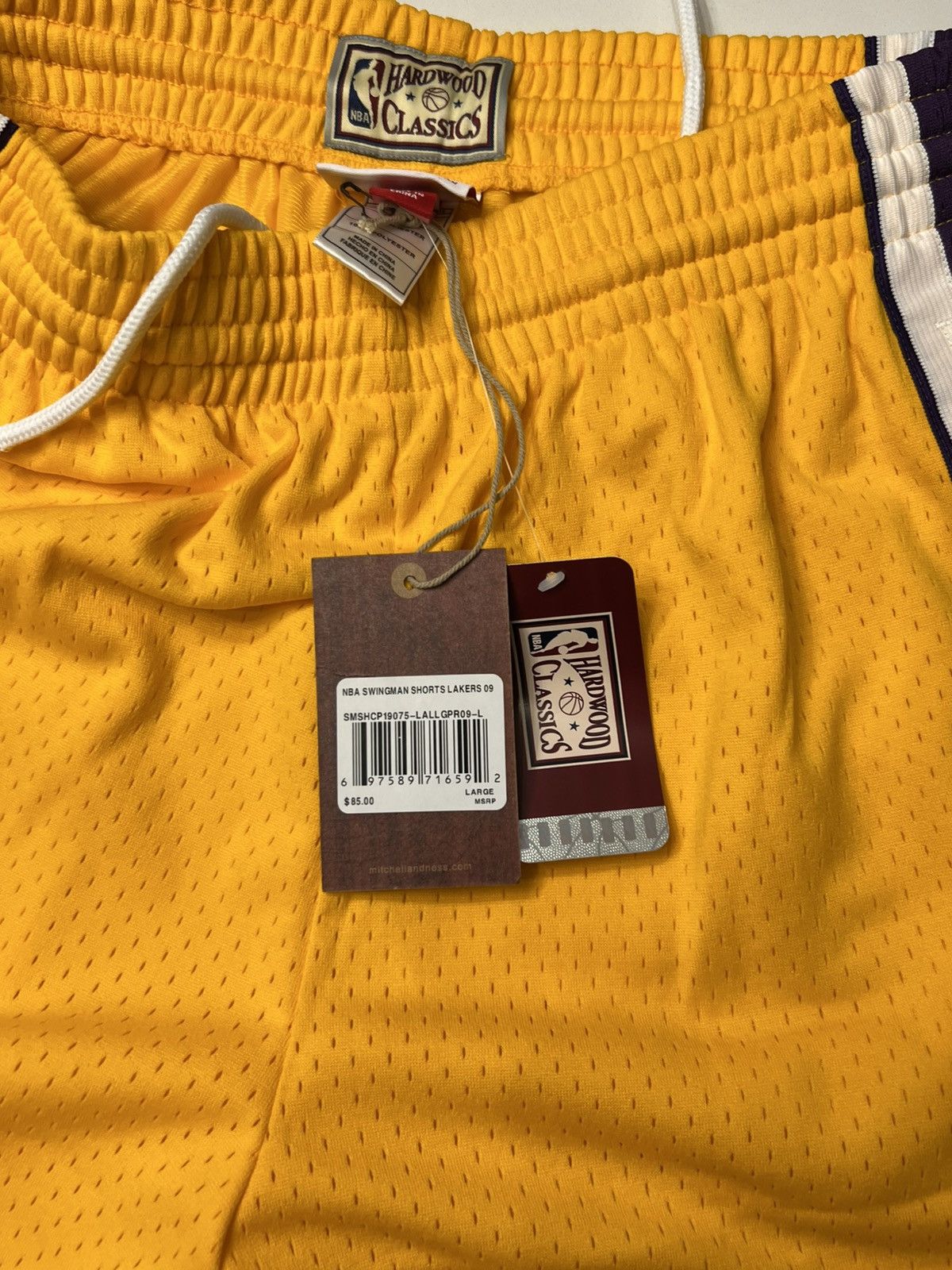Other Men's Mitchell & Ness NBA Swingman Shorts Los Angeles Lakers Size US 34 / EU 50 - 3 Thumbnail