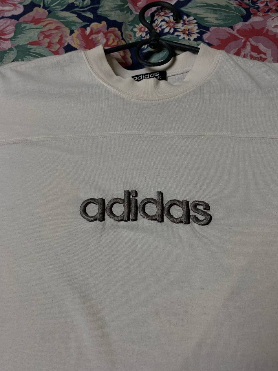 Adidas × Vintage Designer Logo Spell Out Banner T Shirt Short Sleeve Size US M / EU 48-50 / 2 - 7 Thumbnail