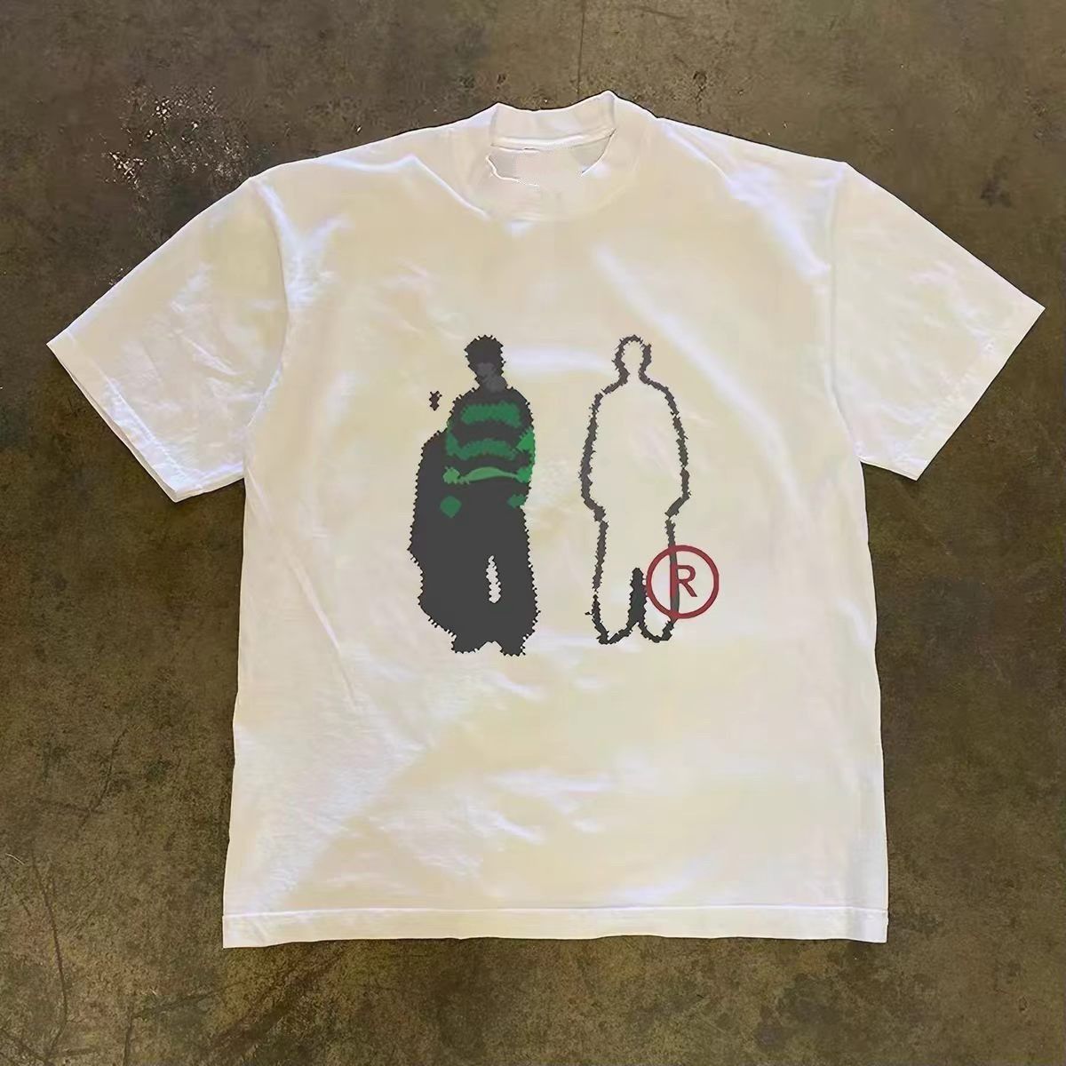 Vintage White Washed Vintage Street Boy Graphic T-Shirt Size US M / EU 48-50 / 2 - 1 Thumbnail