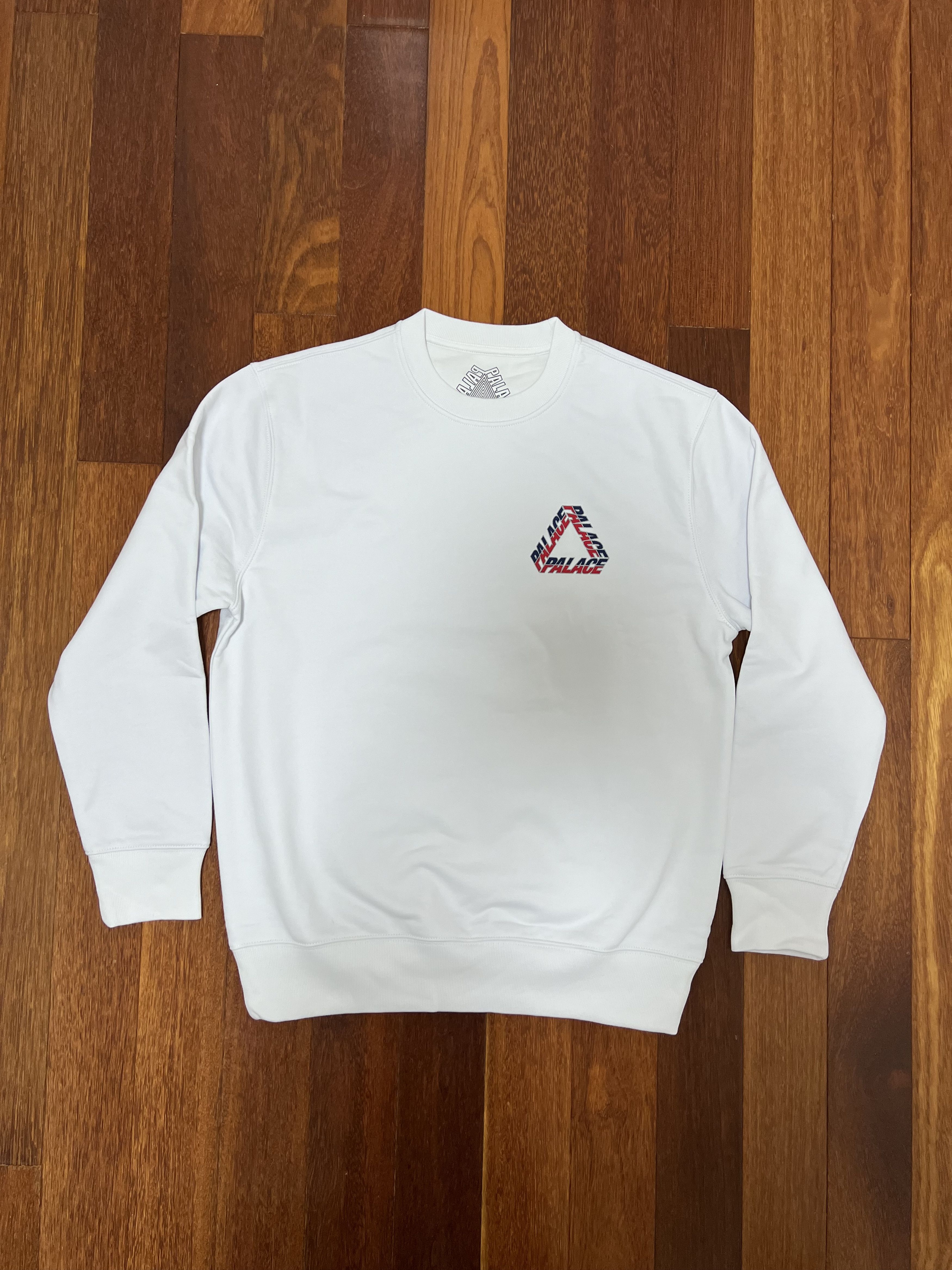 Palace 💚 2019 Palace Split P3 Crew White Large NEW Size US L / EU 52-54 / 3 - 4 Thumbnail