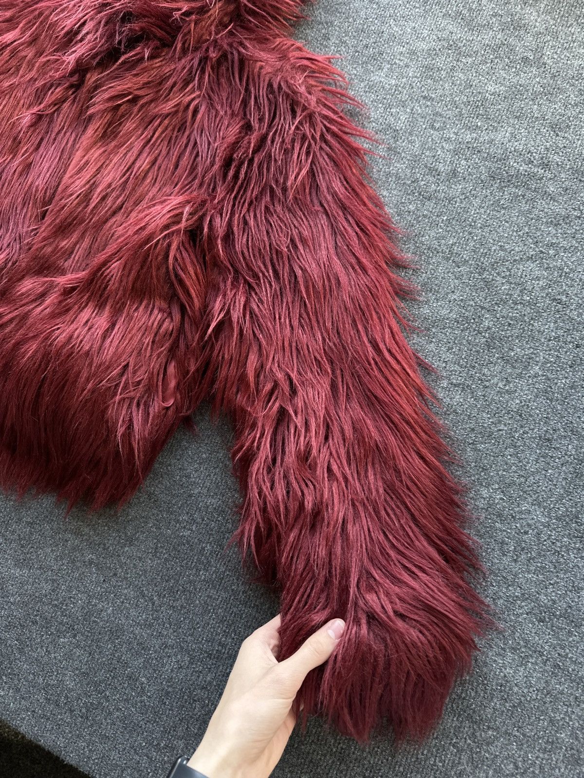 Other WMN LUXURY 🚨 FAUX FUR RED HOOD JACKET Y2K OPIUM LONG SLEEVE Size M / US 6-8 / IT 42-44 - 4 Thumbnail