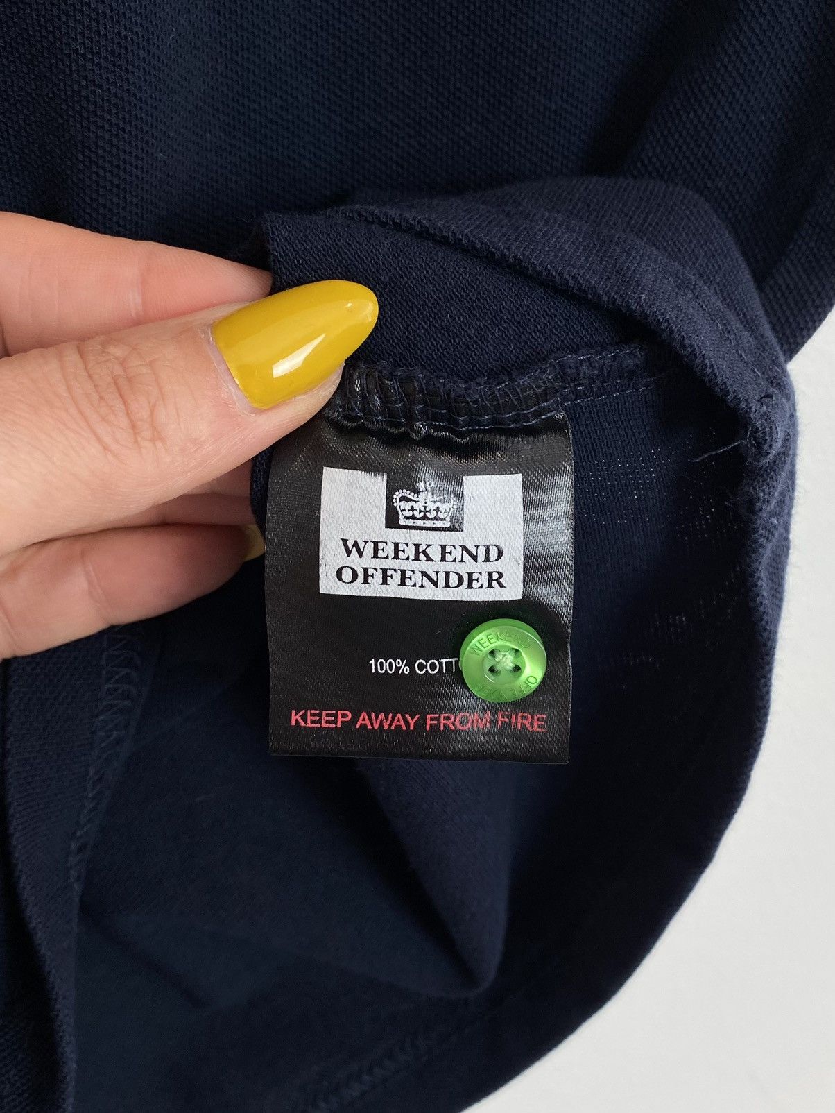 Weekend Offender Weekend Offender Short Sleeve Polo Shirt Size S Blue Top Size US S / EU 44-46 / 1 - 5 Thumbnail