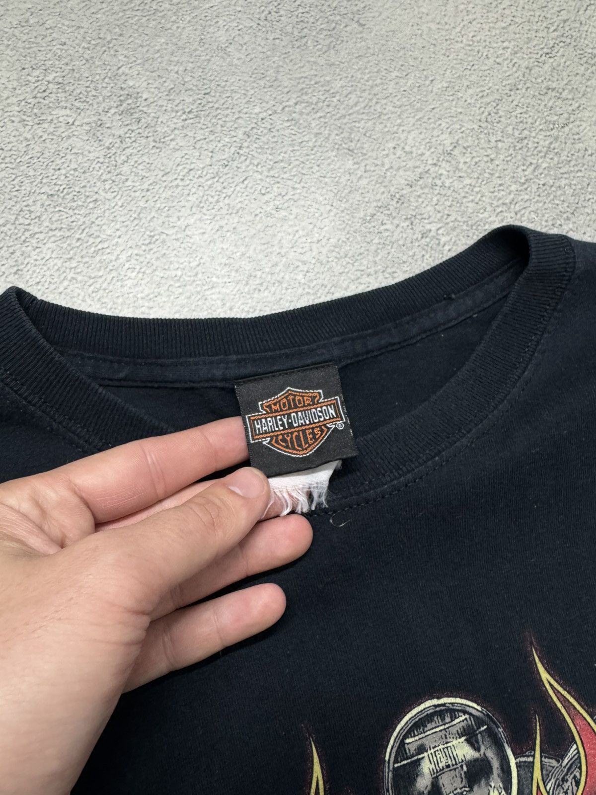 Harley Davidson Vintage FIre 🔥Ride Motorcycle Harley Davidson Long-Sleeve Size US XL / EU 56 / 4 - 10 Thumbnail