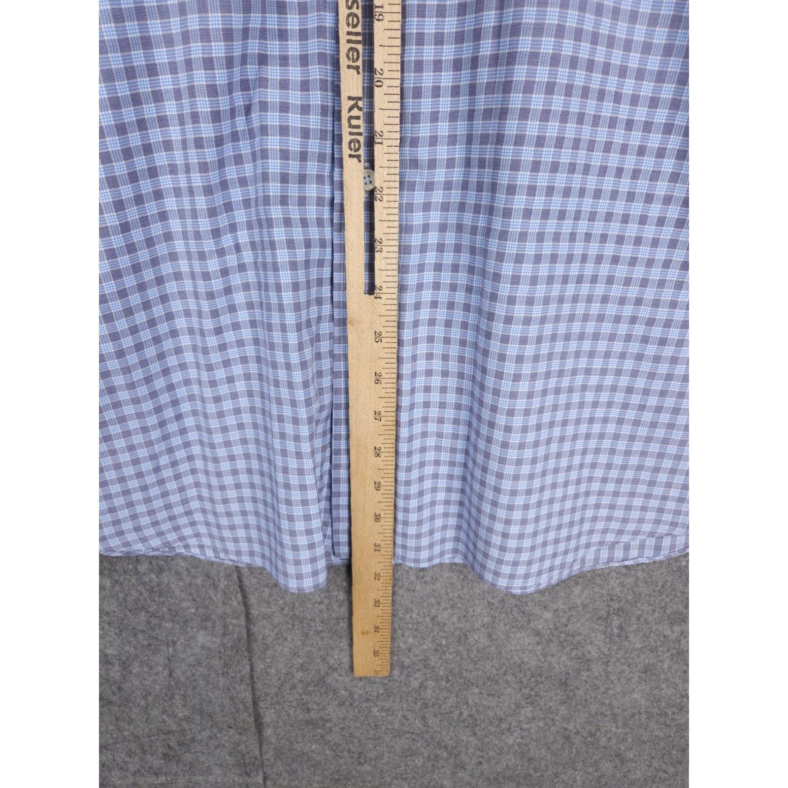 Vintage Emanuel Berg Shirt Mens 16 / 41 Modern Fit Blue Check Long Sleeve Button Up Dress Shirt Mens Blue Check Long Sleeve Button Up Size US M / EU 48-50 / 2 - 6 Thumbnail