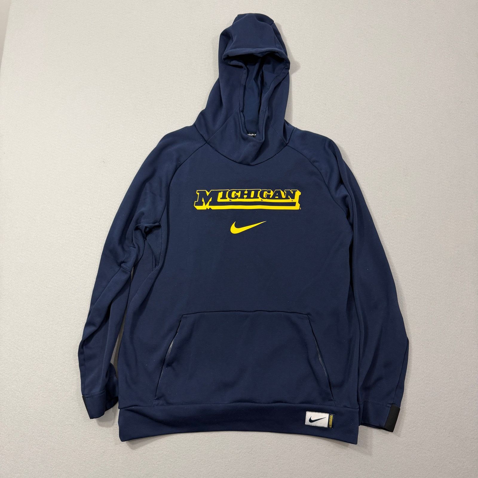 Nike Nike Michigan Wolverines Hoodie Men's Large Blue Yellow Size US L / EU 52-54 / 3 - 1 Thumbnail