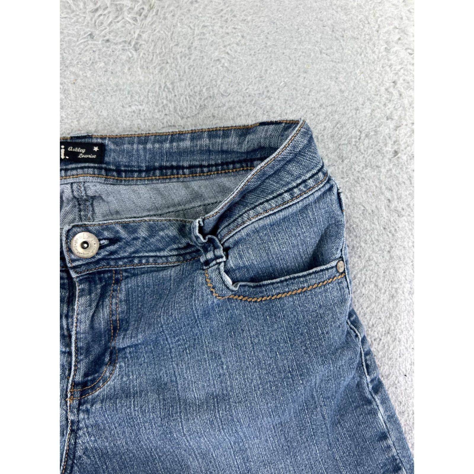 Vintage LEI Denim Shorts Womens 30 Blue Jean Cutoff Low Rise Pockets 5-Pocket Design 30x5 Casual Summer Size 30" / US 8 / IT 44 - 5 Thumbnail