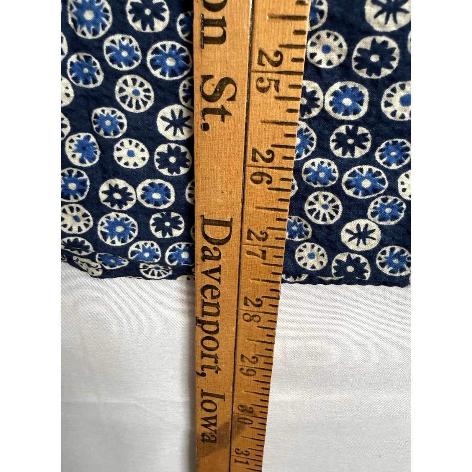 J.Crew J.CREW Mens Small Slim Fit Shirt Office Casual Beach Vacation Button Up Floral Blue Cotton Short Sleeve Slimming Collateral? Size US S / EU 44-46 / 1 - 7 Thumbnail