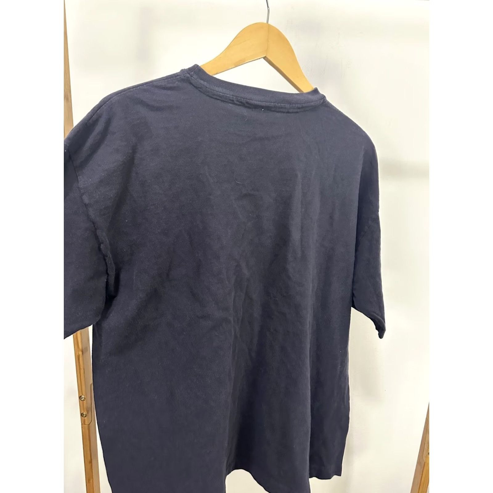 Vintage VTG 90s BOXY Dark Navy Pocket Front T-Shirt XL Blue Cotton Grunge Workwear WIP Blank Essential Pockets Mens Size US XL / EU 56 / 4 - 4 Thumbnail