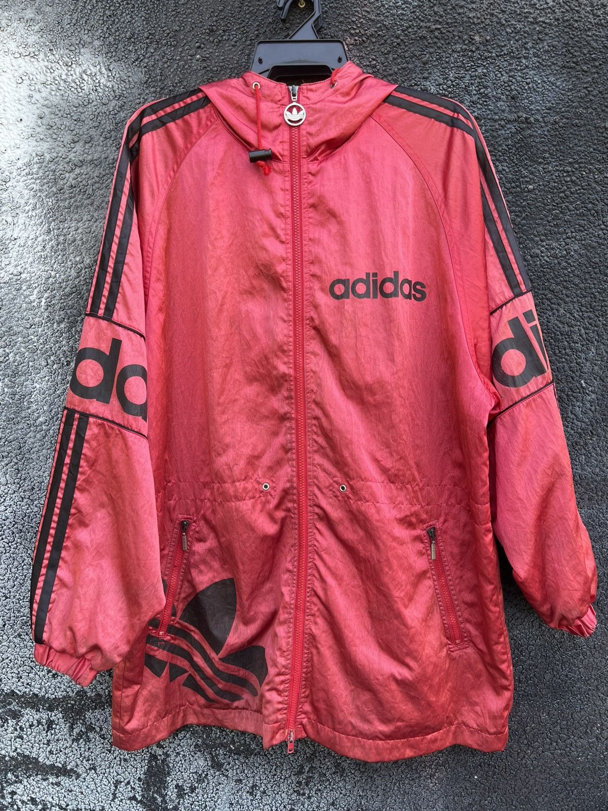 Adidas Vintage Adidas Descente Windbreaker Jacket Big Logo Size US XL / EU 56 / 4 - 2 Thumbnail