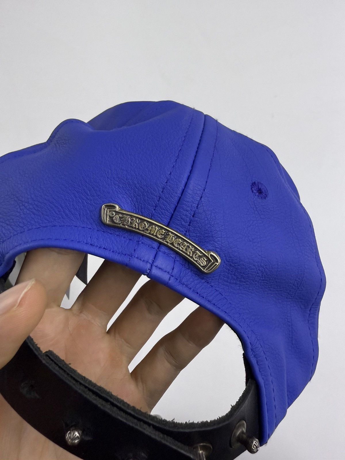 Chrome Hearts Chrome hearts rolling stone leather cap Size ONE SIZE - 3 Thumbnail