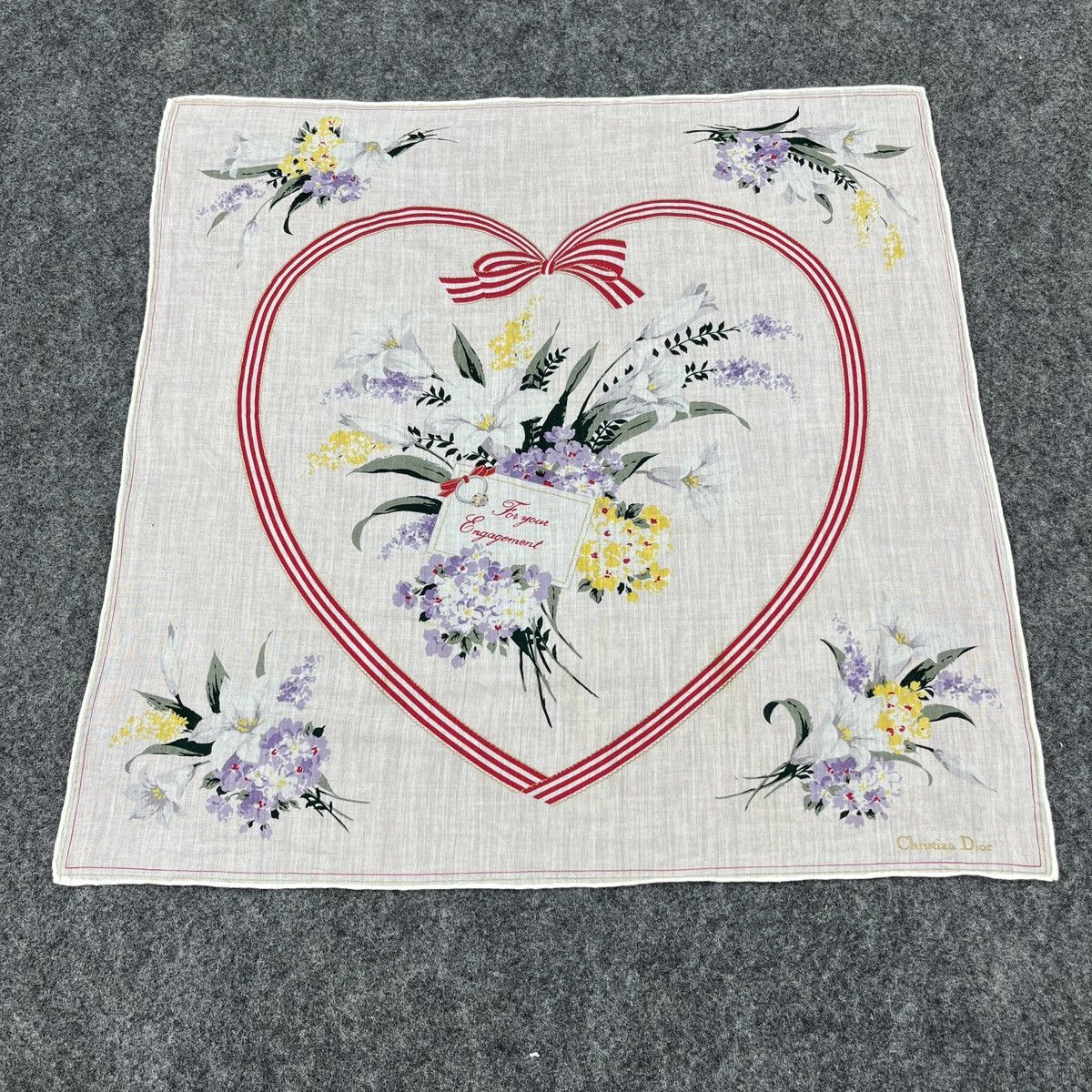 Vintage Christian Dior Handkerchief / Bandana / Neckerchief B138 Size ONE SIZE - 1 Thumbnail