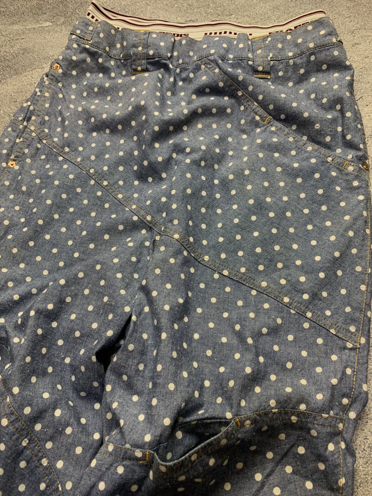 Frapbois 🐍 Frapbois Issey Miyake Drop Crotch Polka dot Pants Size US 30 / EU 46 - 4 Thumbnail