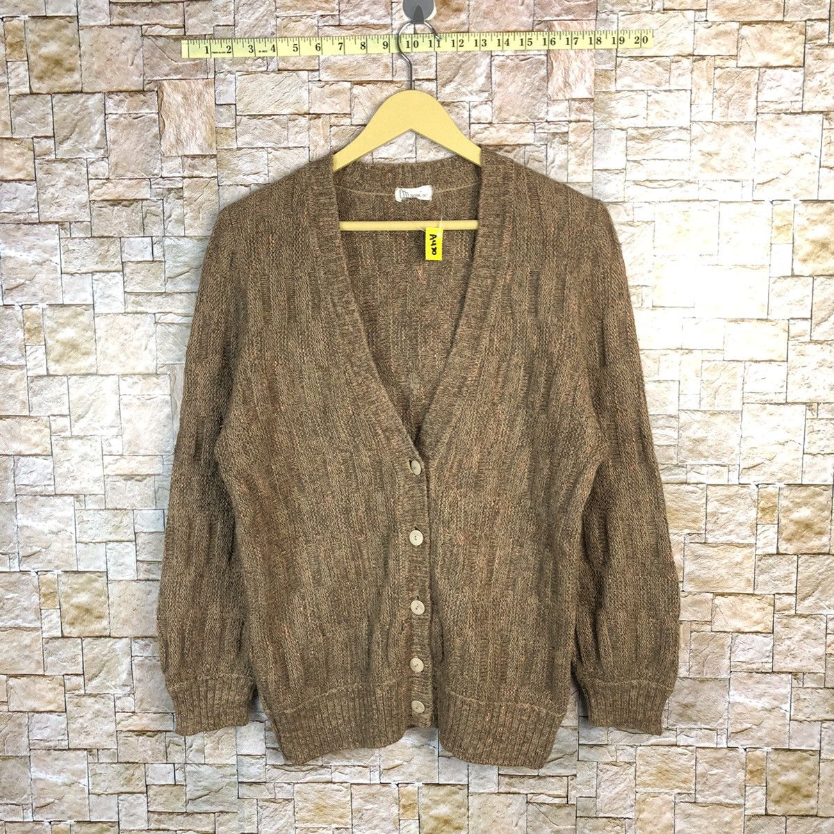 Vintage Original Knit mohair fur vintage jpn cardigan Knitwear #A420 Size US M / EU 48-50 / 2 - 1 Thumbnail