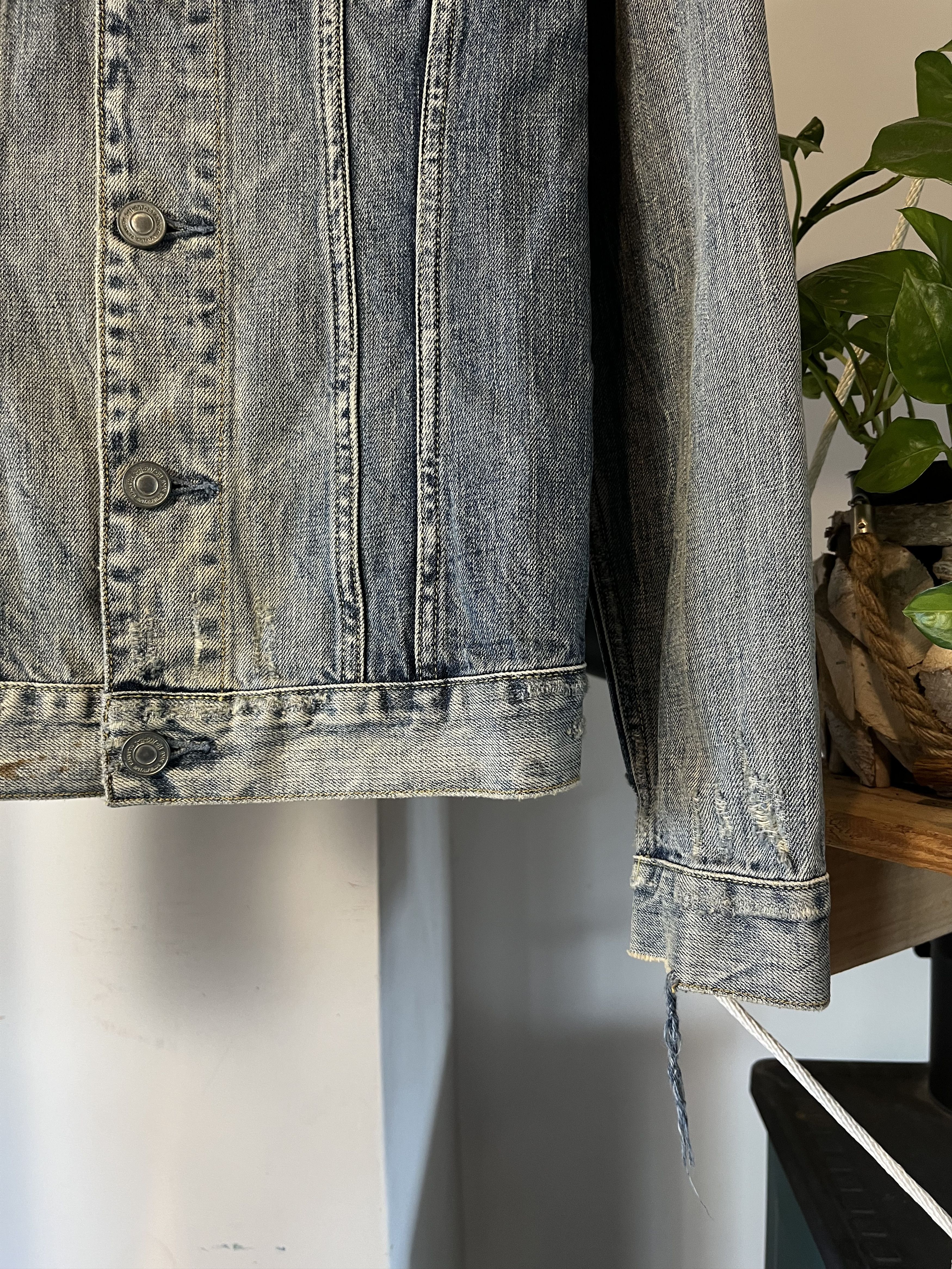 Allsaints AllSaints Dexter Denim Jackt Distressed Jacket Size US S / EU 44-46 / 1 - 4 Thumbnail