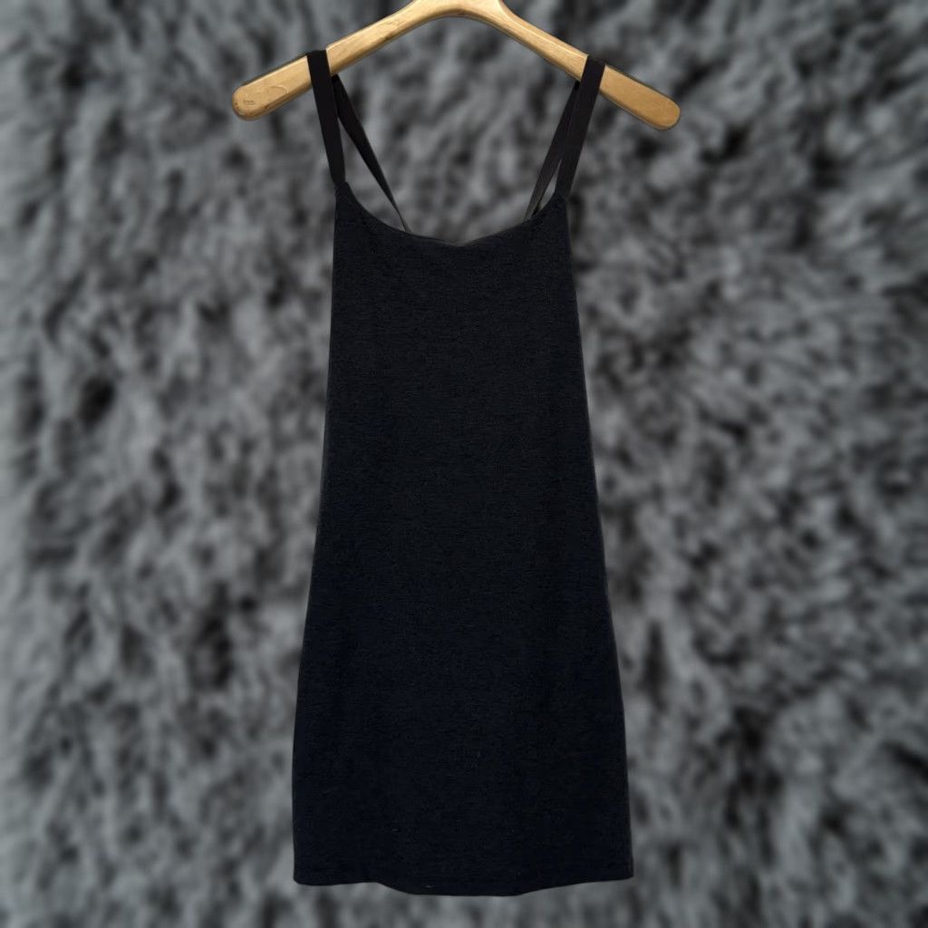 Beyond Yoga Beyond Yoga Spacedye Move It Dress Black Heather Women’s M Bra Built In Shorts Dress A-Line Womens M Black Size 32" / US 10 / IT 46 - 1 Thumbnail