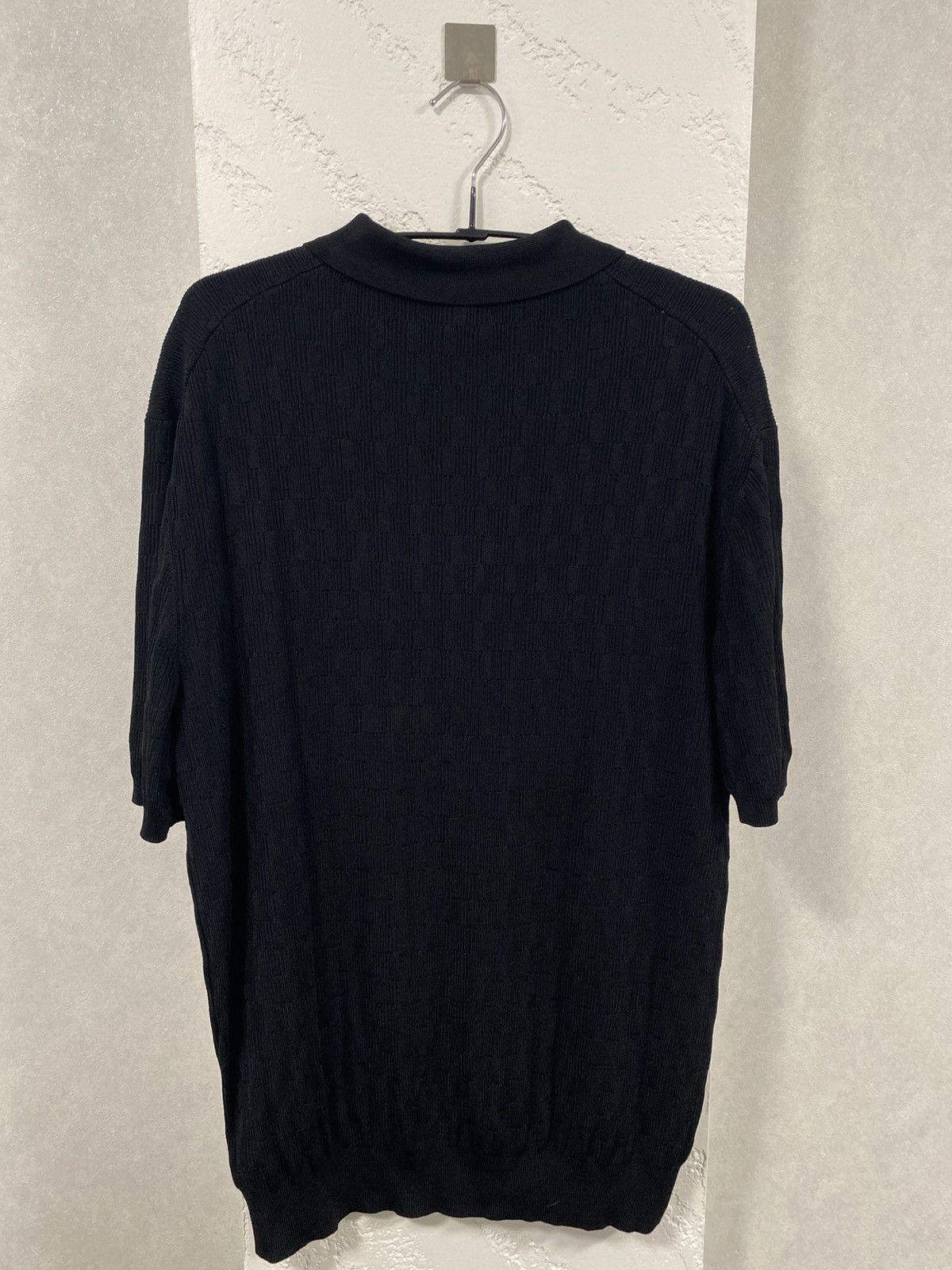 Reiss Reiss Luxury Weaving Black Polo Shirt Size: L Size US L / EU 52-54 / 3 - 7 Thumbnail
