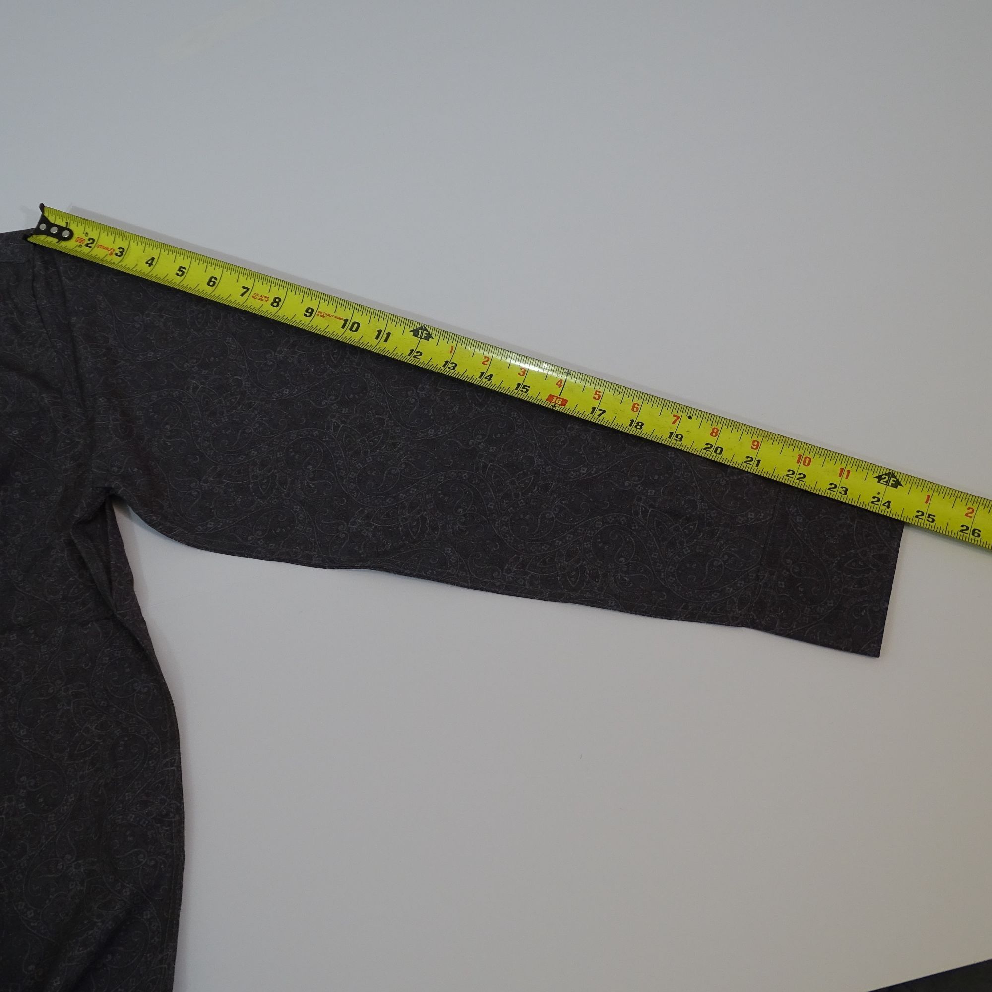 Other Society Of Threads Slim Grey Paisley Shirt Size S Stretch Size US S / EU 44-46 / 1 - 13 Thumbnail