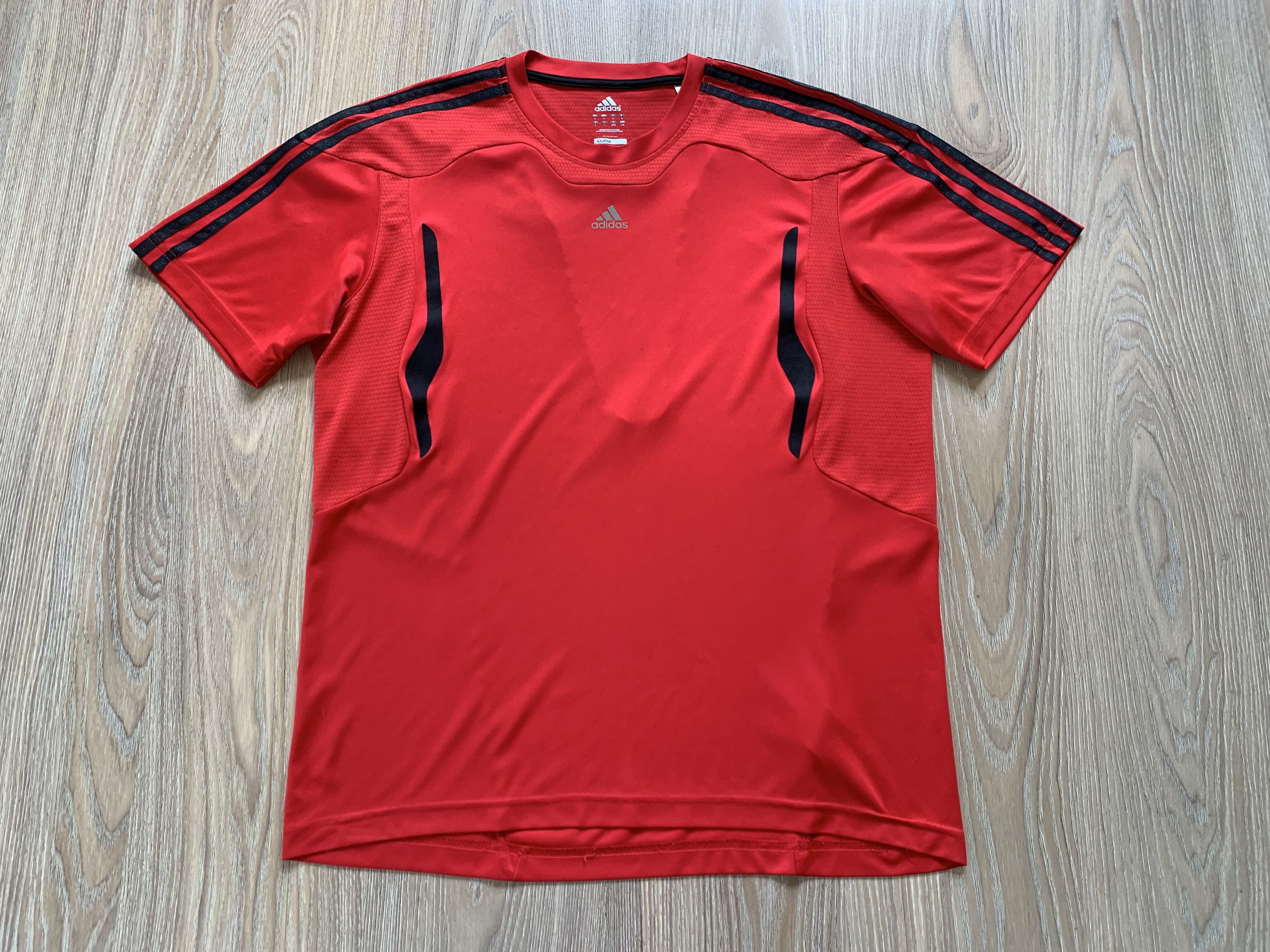Adidas Adidas Climacool Red Sport Training T-Shirt Size US L / EU 52-54 / 3 - 2 Thumbnail