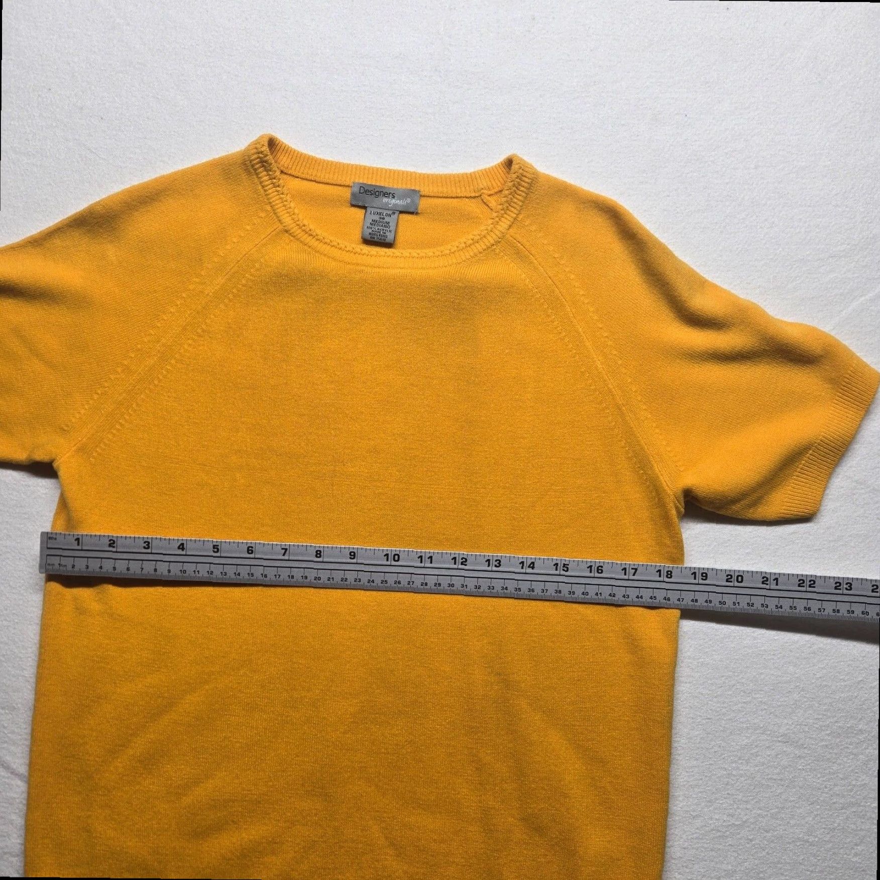 Vintage VINTAGE Moda Orange Short Sleeve Sweater Adult Women's Medium Acrylic Cotton Knit Size XS / US 0-2 / IT 36-38 - 3 Thumbnail