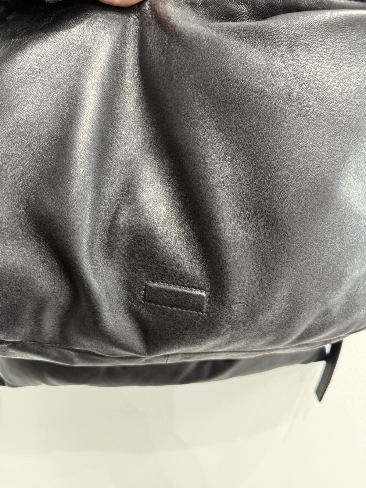 Rick Owens Rick Owens Work Pillow Grifin in Black Lambskin Size ONE SIZE - 11 Thumbnail