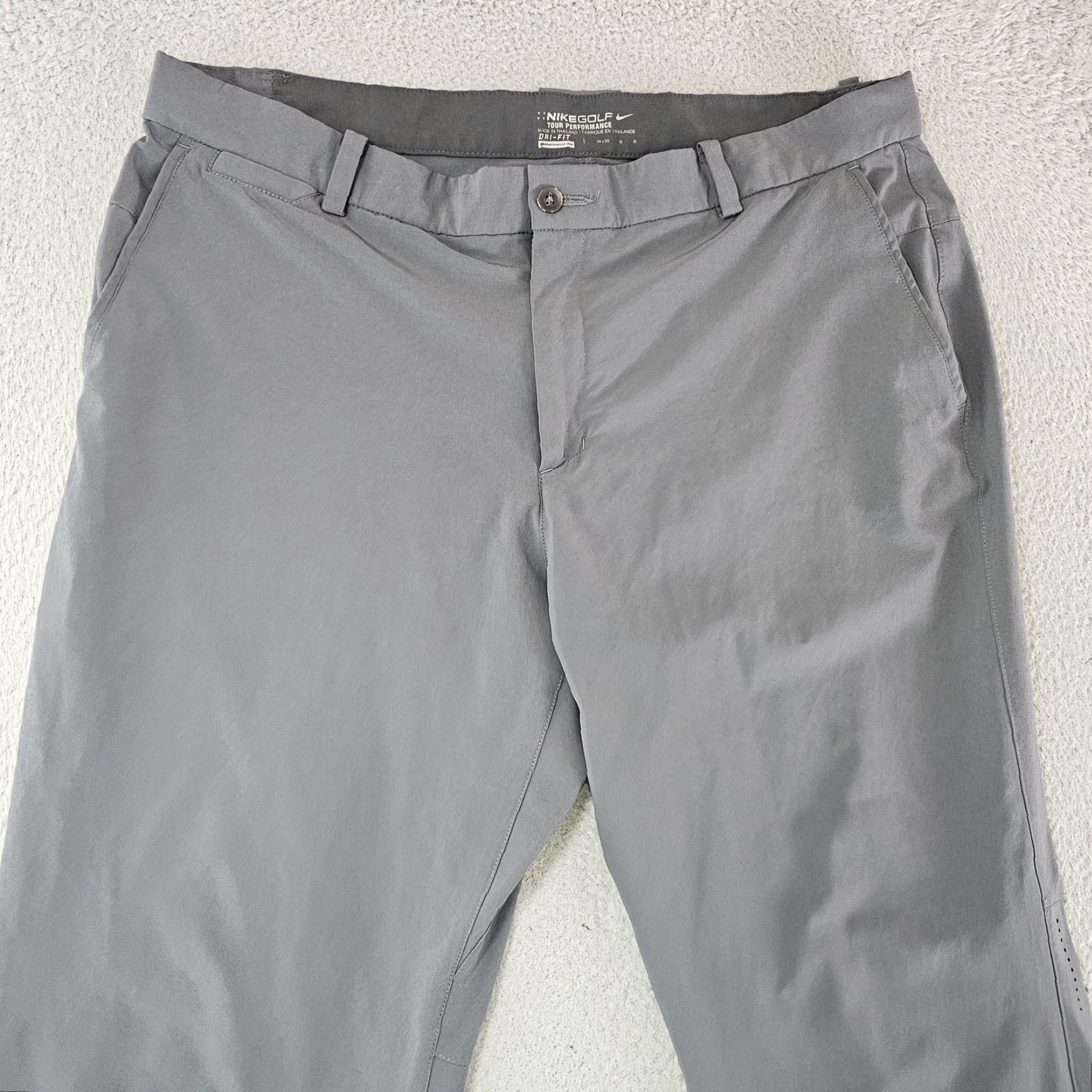 Nike Nike Golf Pants Mens 36x32 Gray Dri-FIT Tour Performance Stretch Ventilated Pants Mens Gray Nike Golf Dri-FIT Tour Performance Stretch Ventilated Size US 36 / EU 52 - 2 Thumbnail