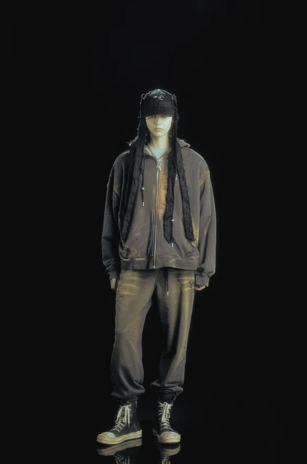 Thug Club OVERSIZED Thug Club TC Two Tone Washed Zip-up Hoodie Size US S / EU 44-46 / 1 - 4 Thumbnail