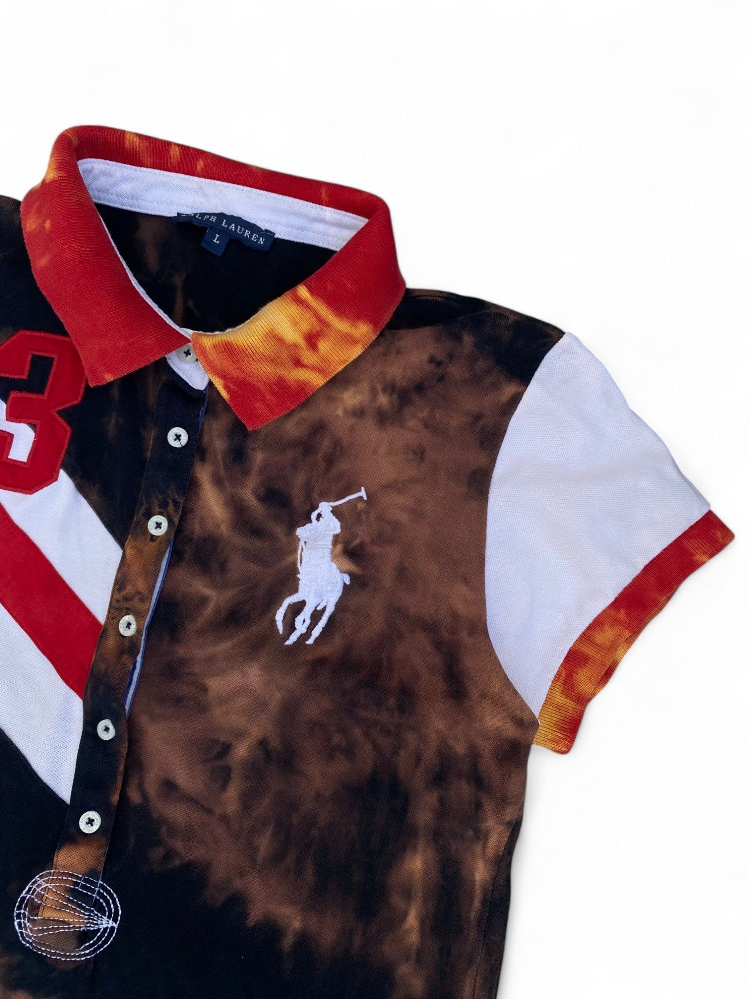 Ralph Lauren Ralph Lauren Tie Dye Polo Dress y2k avantgarde 1of1 Size L / US 10 / IT 46 - 2 Thumbnail