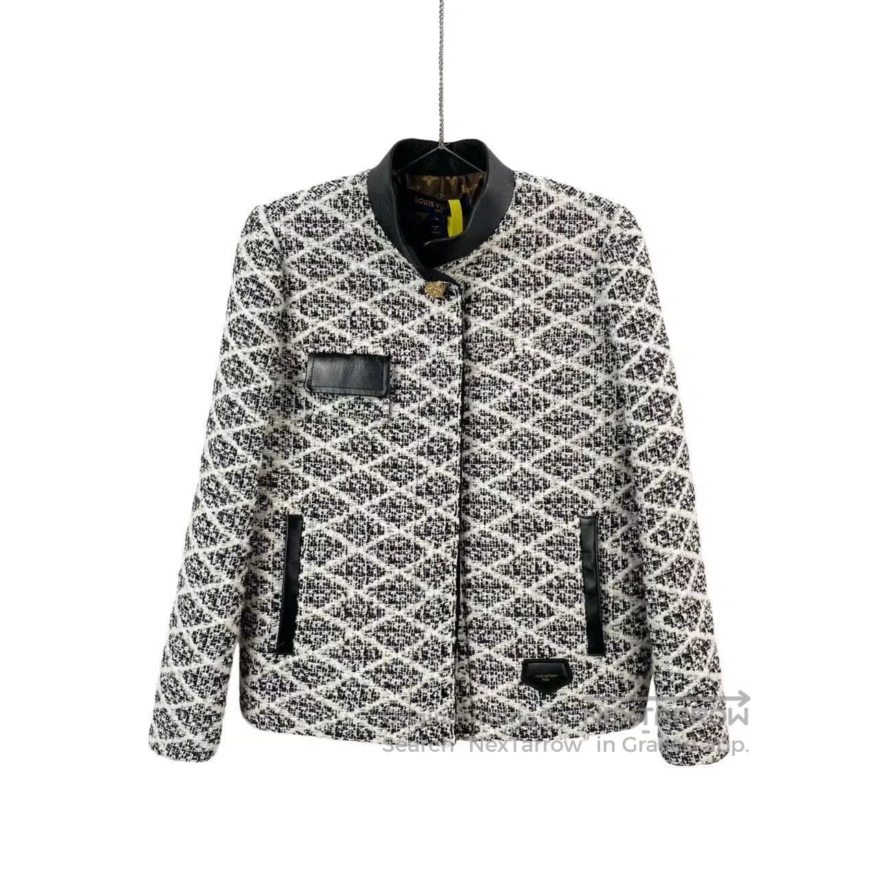 Louis Vuitton Louis Vuitton 24SS diamond full print stand-up collar leat Size XXS / US 00 / IT 34 - 1 Thumbnail