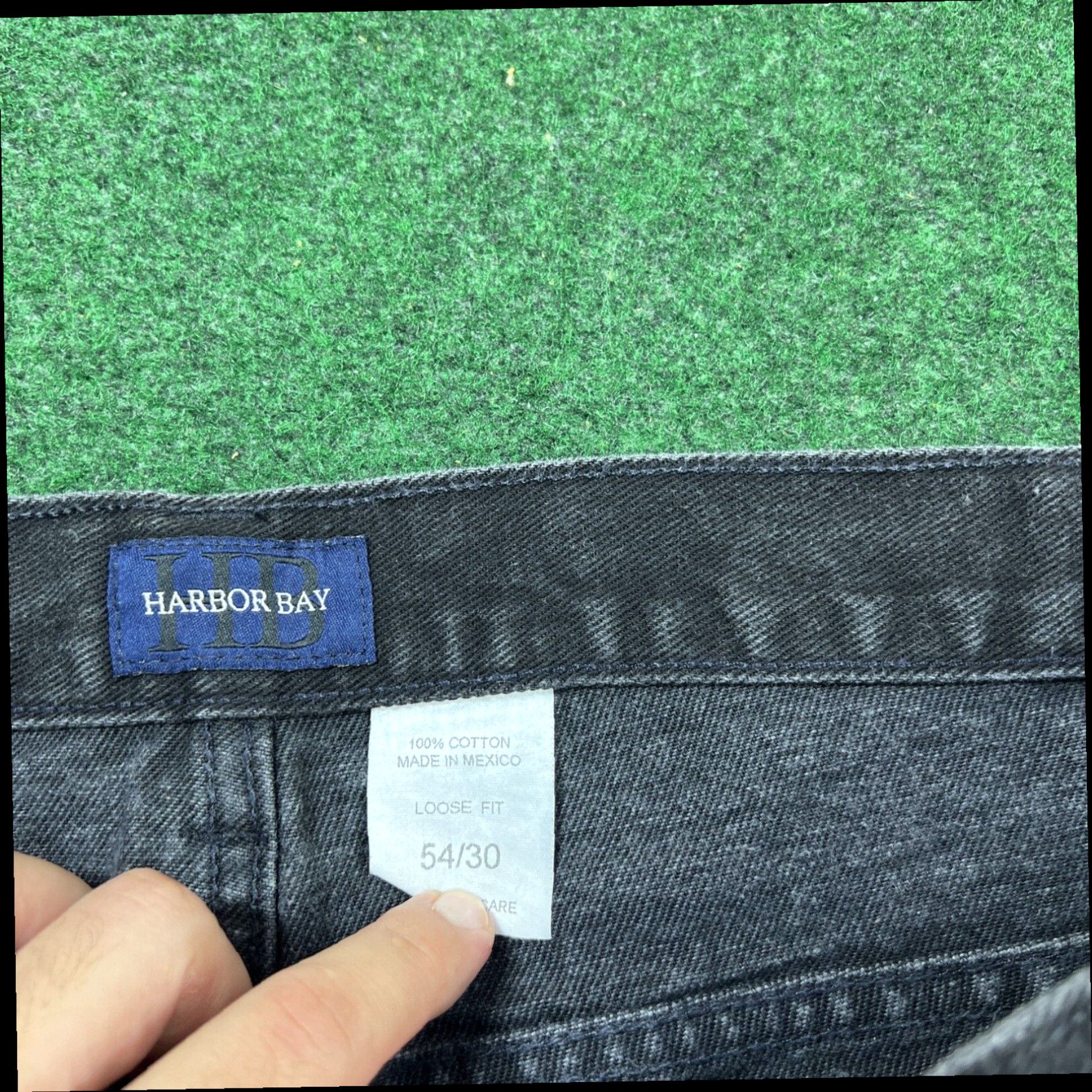 Vintage Harbour Bay Size 54x30 Black Jeans See Photos for Measurements Also Size US 38 / EU 54 - 3 Thumbnail