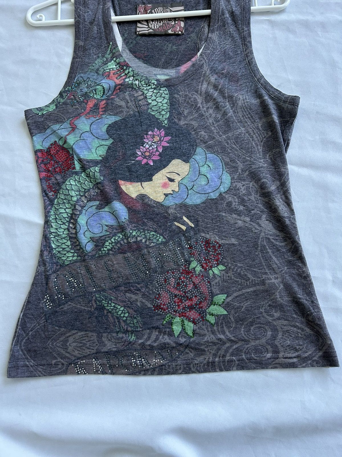 Vintage Vintage Tank Top Japanese printed Y2K avant garde Size S / US 4 / IT 40 - 2 Thumbnail