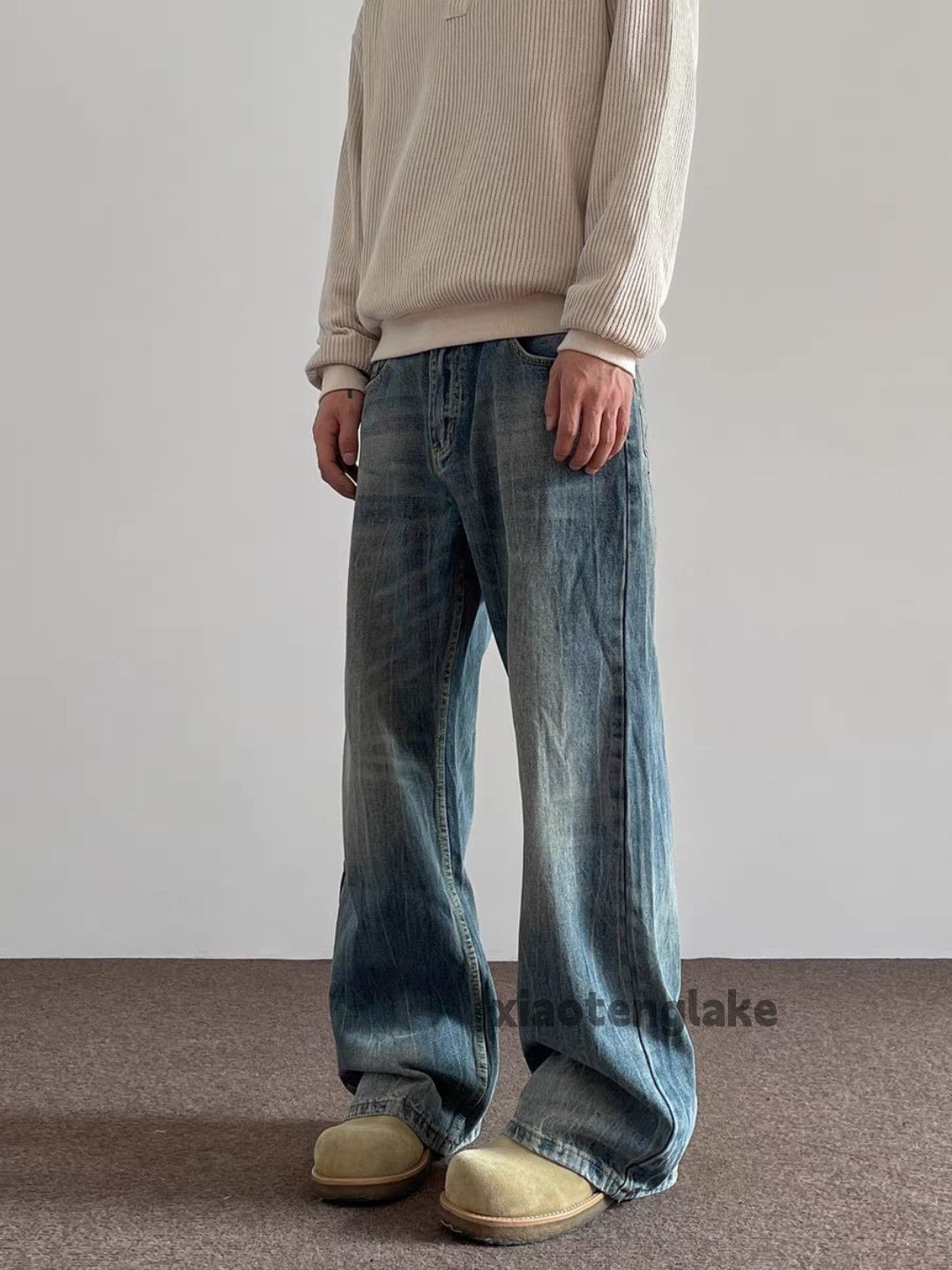 Jean × Vintage washed faded utility y2k work outdoor cleanfit jeans Size US 34 / EU 50 - 2 Thumbnail