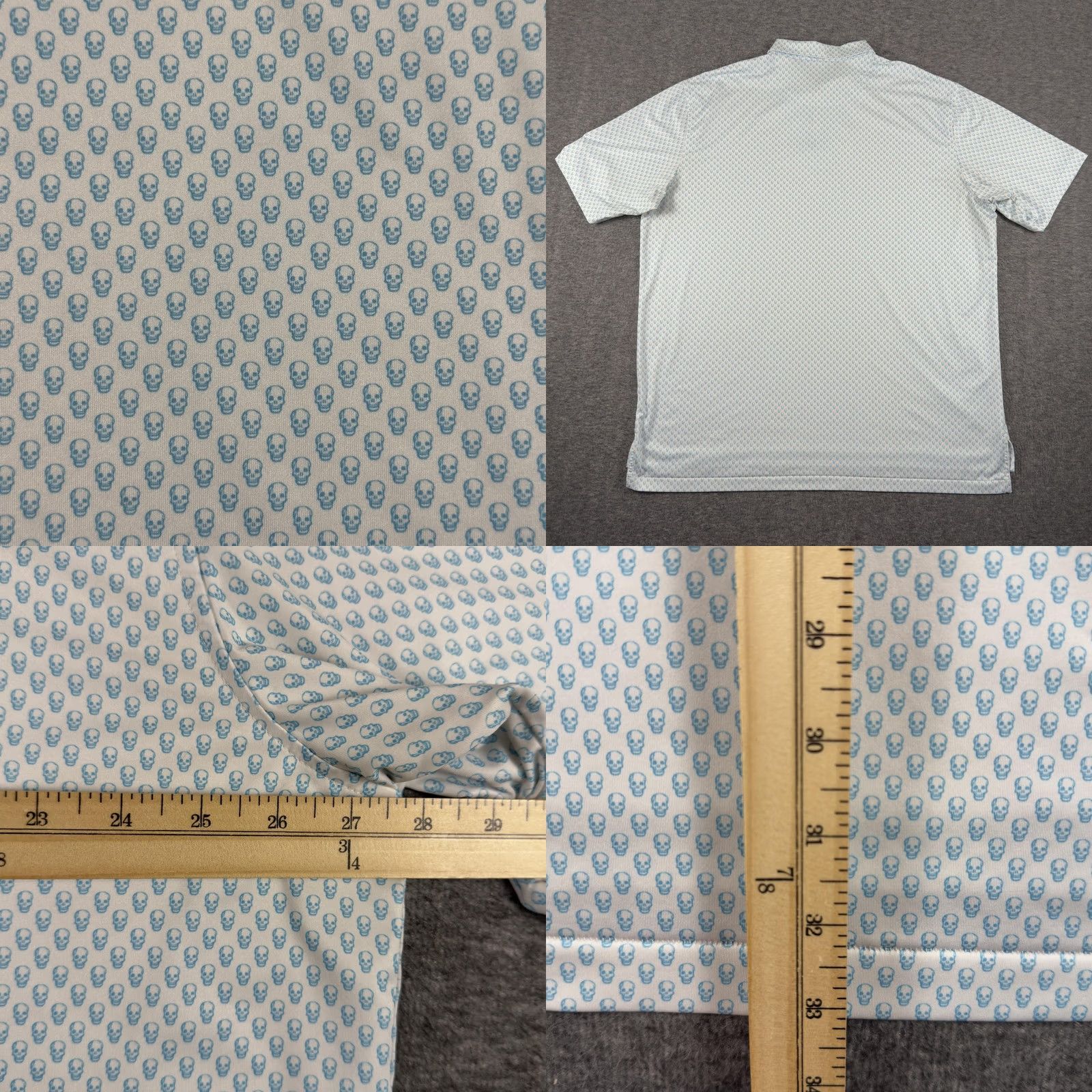 Peter Millar Peter Millar Polo Shirt Mens 2XL Blue Skull Golf Performance Summer Comfort Size US XXL / EU 58 / 5 - 8 Thumbnail