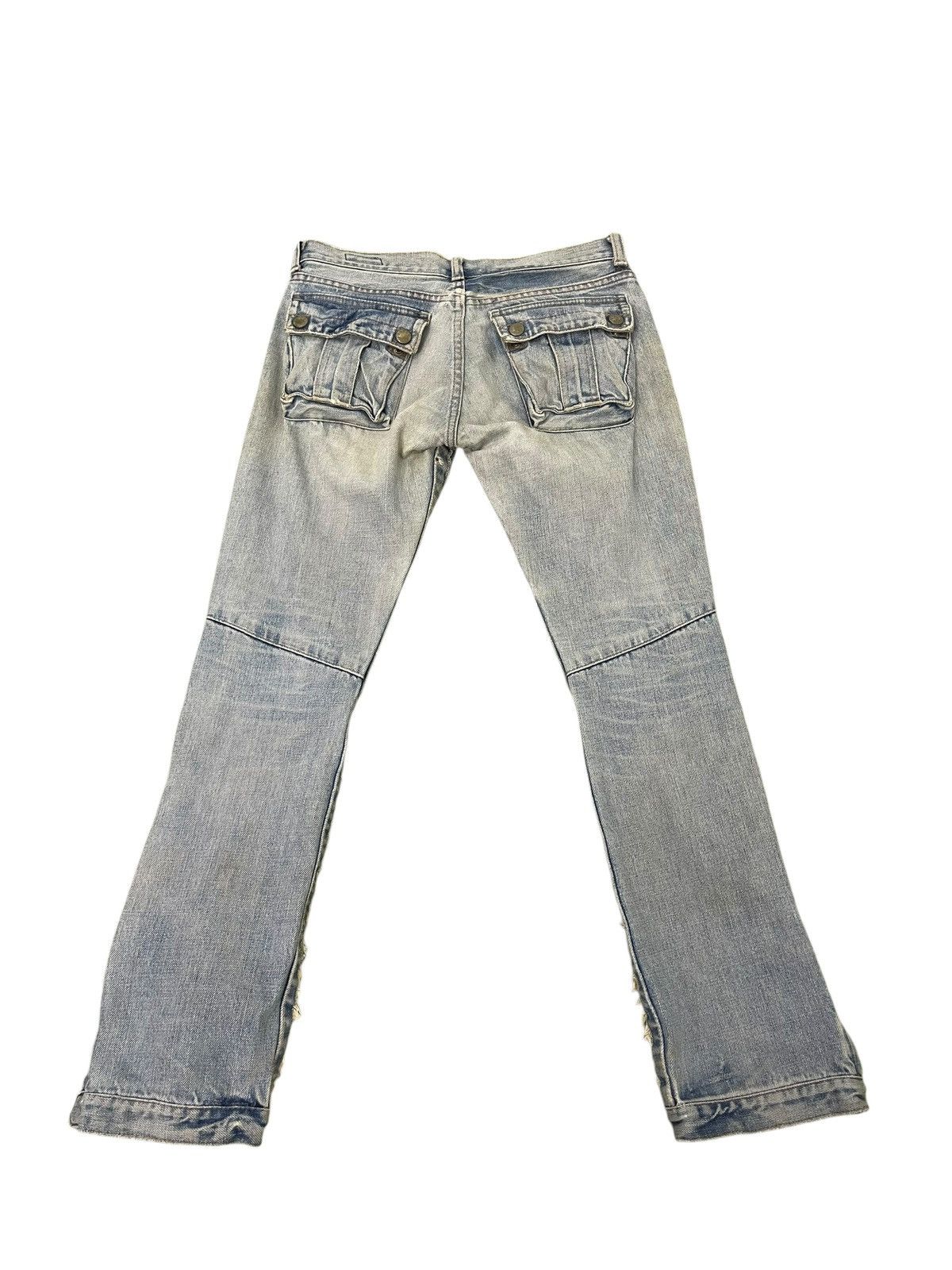 Japanese Brand Crop Jeans Rna Japan Faded Distress Low Rise Slim 8🟦8 Size US 28 / EU 44 - 11 Thumbnail
