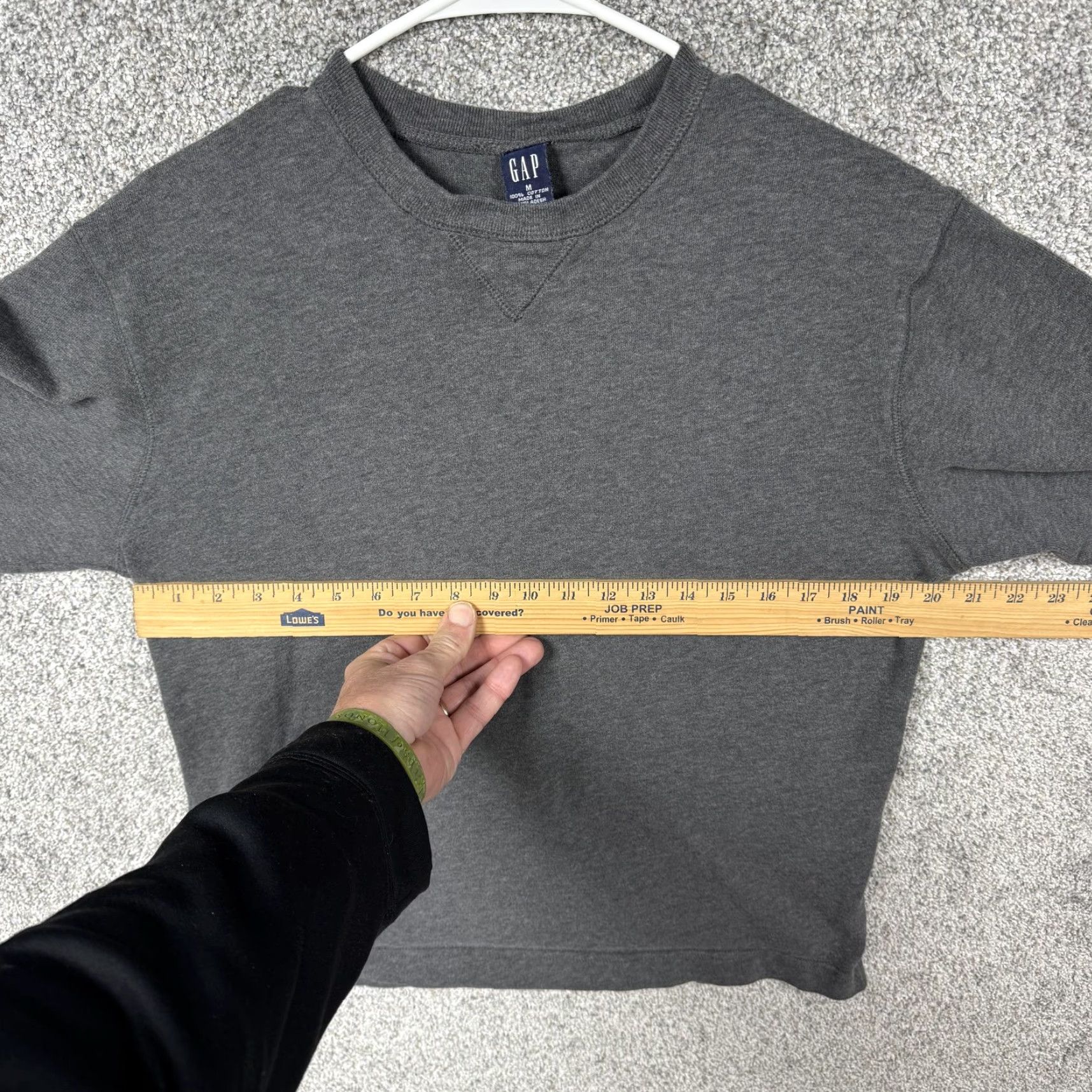 Gap VINTAGE Gap Sweatshirt Mens M Grunge 100% Cotton Indigo Sleaze Jesse Pinkman Gray Crew Neck Pullover All Seasons 2000s Size US M / EU 48-50 / 2 - 4 Thumbnail