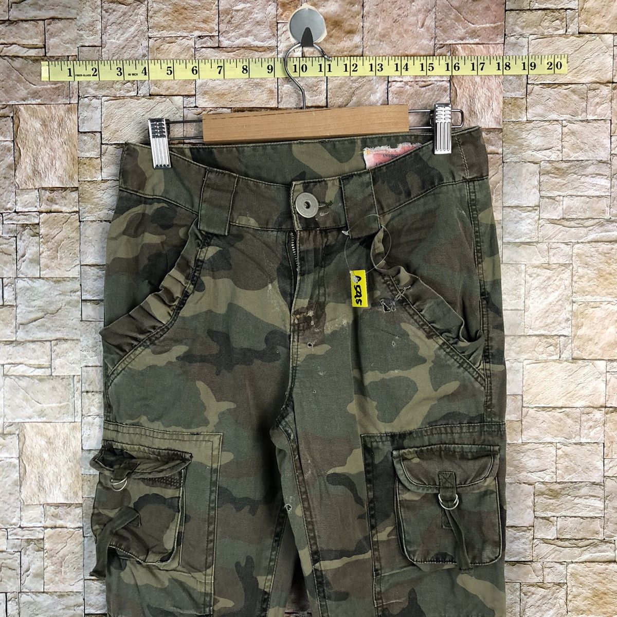 Japanese Brand As Know Is De Base Camo Green Cargo Multipocket Pants #A595 Size 28" / US 6 / IT 42 - 5 Thumbnail