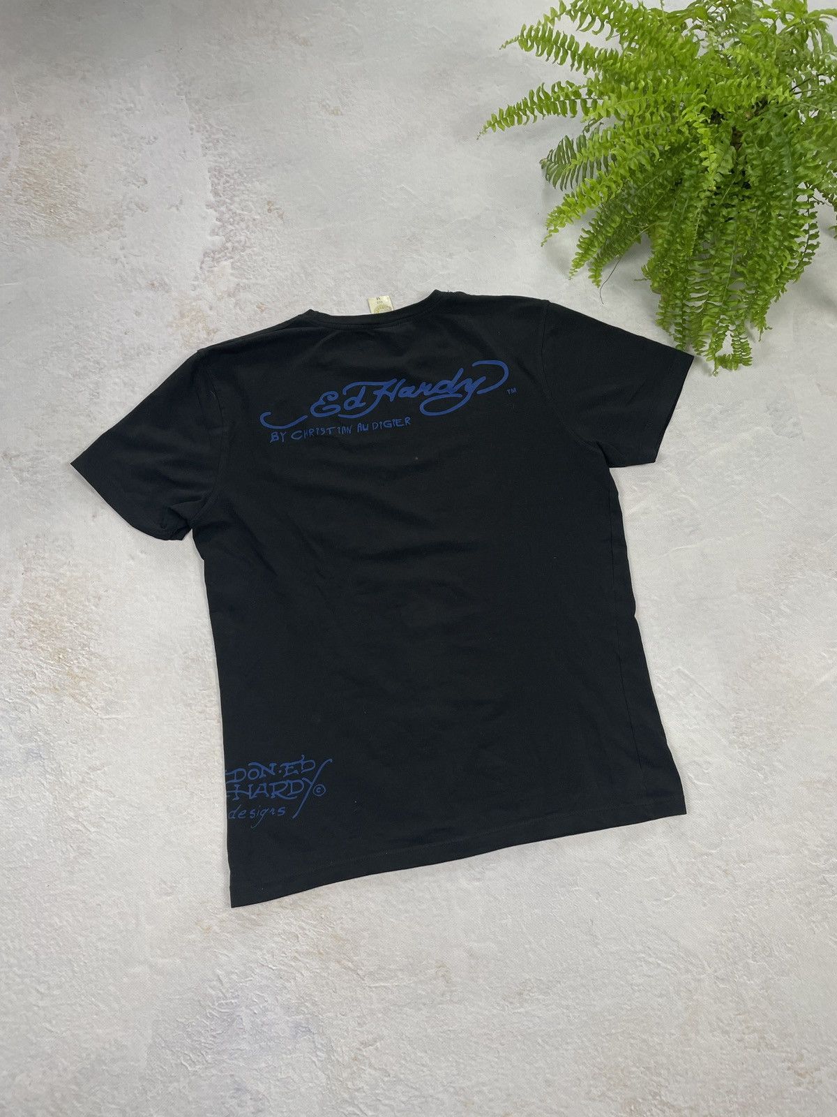 Ed Hardy Ed Hardy by Christian Audigier T-shirt Drip Crystals Vintage Size US S / EU 44-46 / 1 - 3 Thumbnail
