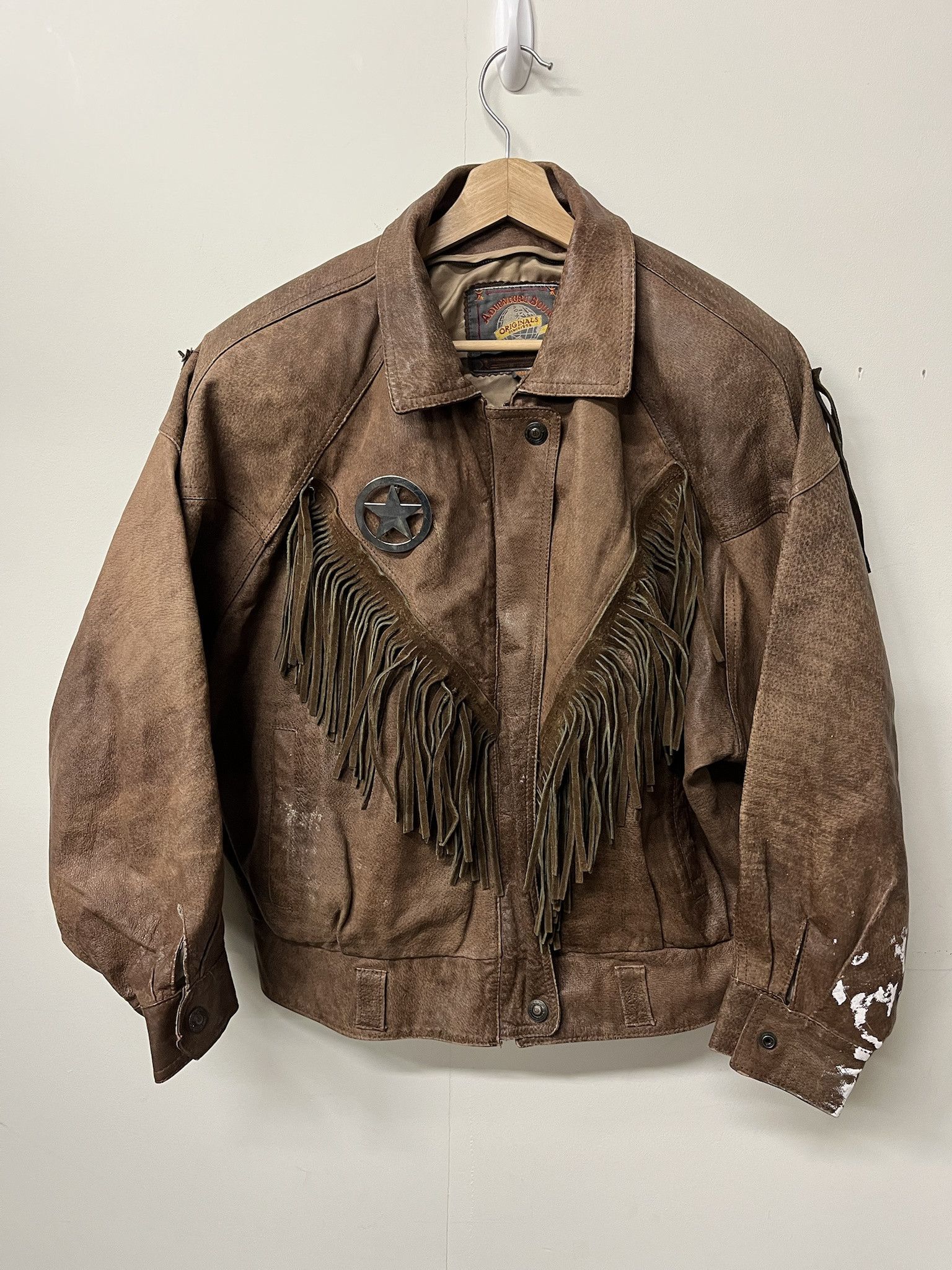 Leather × Wilsons Leather Vintage 1990s Suede Leather Fringe Rockabilly Leather Jacket Size L Size US L / EU 52-54 / 3 - 1 Thumbnail